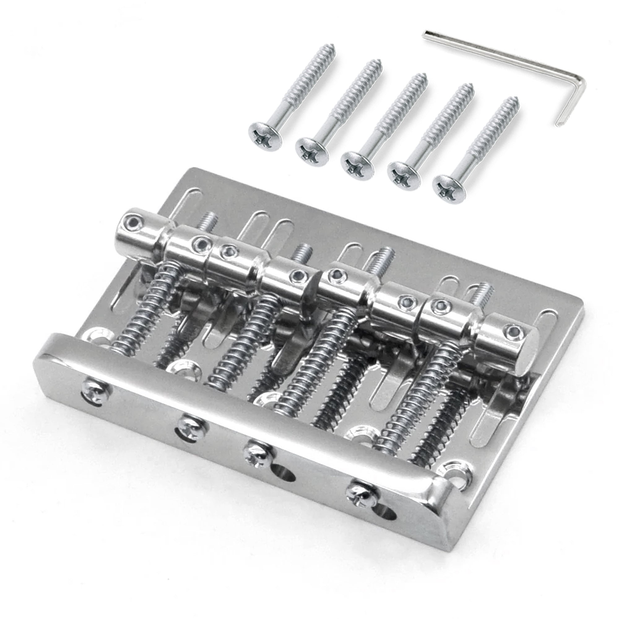 StewMac Top-Load Bass Bridge, Chrome