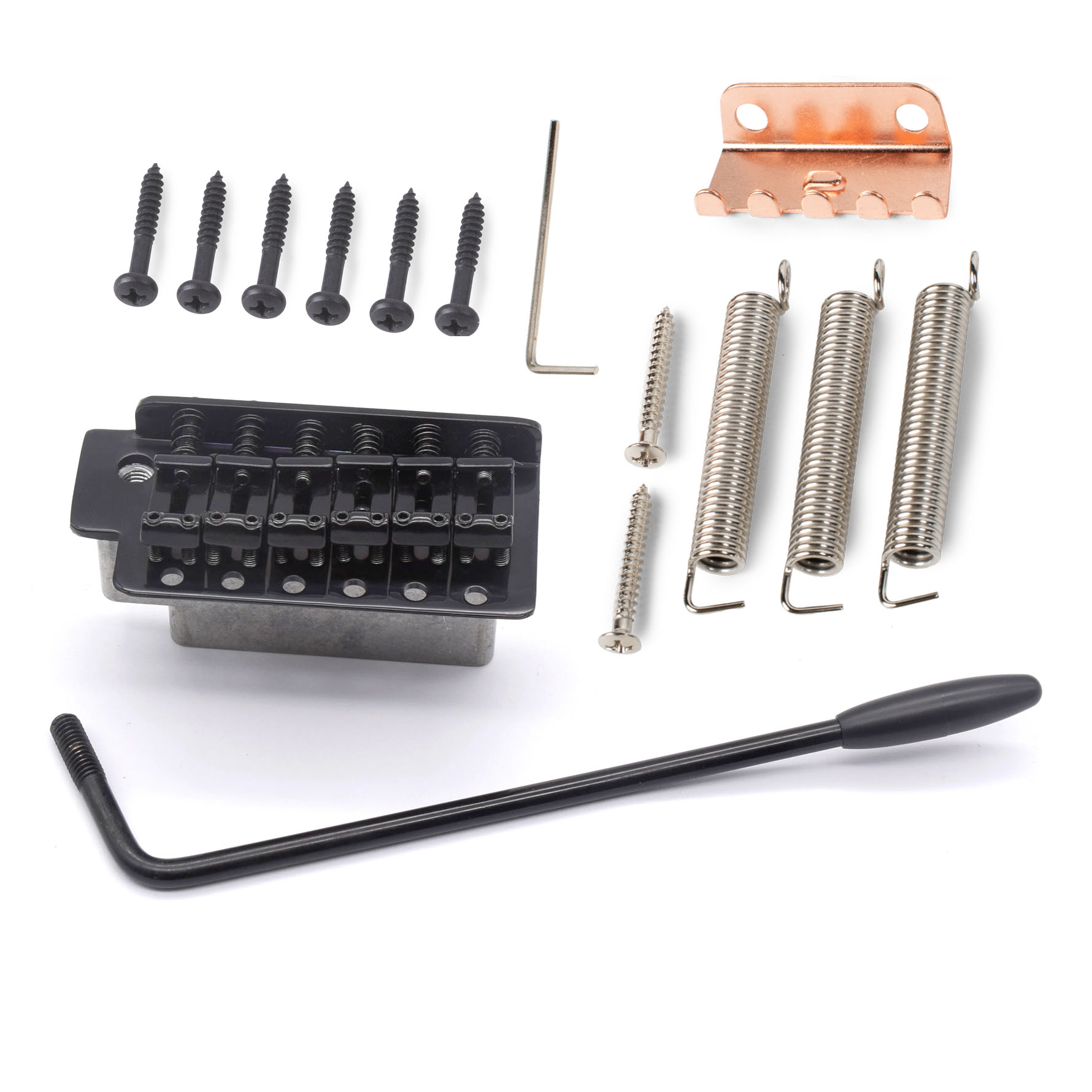 StewMac 6-Screw Tremolo, Black