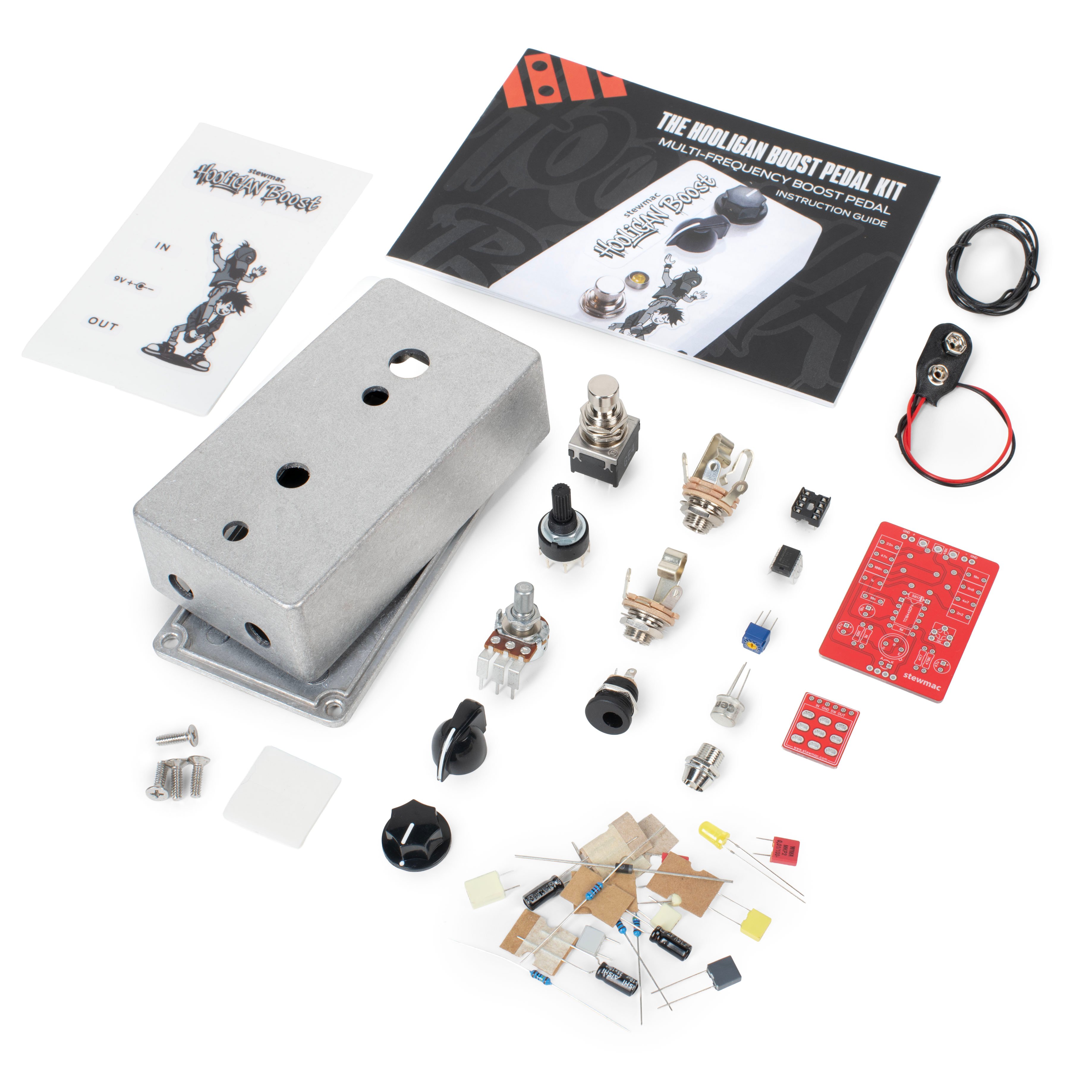 StewMac Hooligan Boost DIY Pedal Kit
