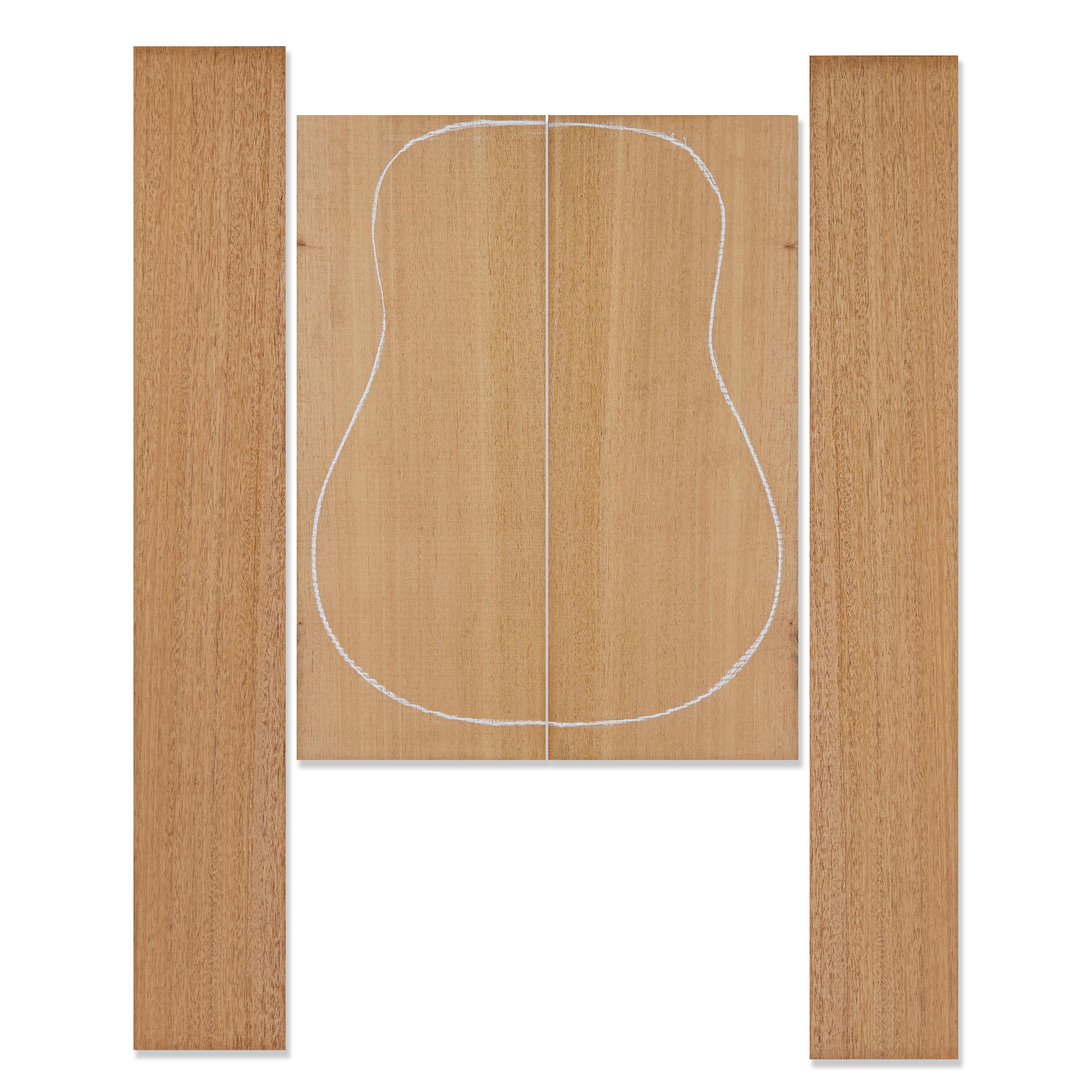 Honduran Mahogany Back + Side Set for Dreadnought Guitar - StewMac