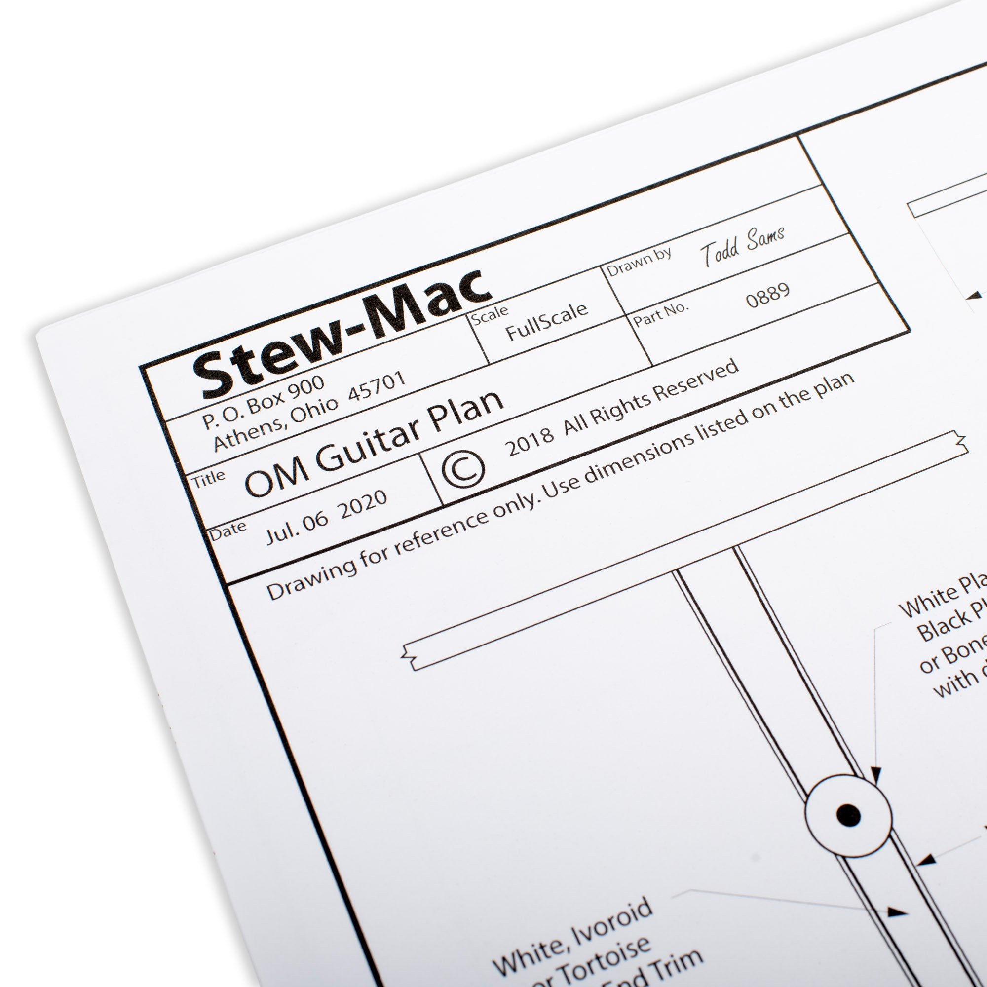 StewMac Unserviced Steel-string Acoustic Guitar Kit