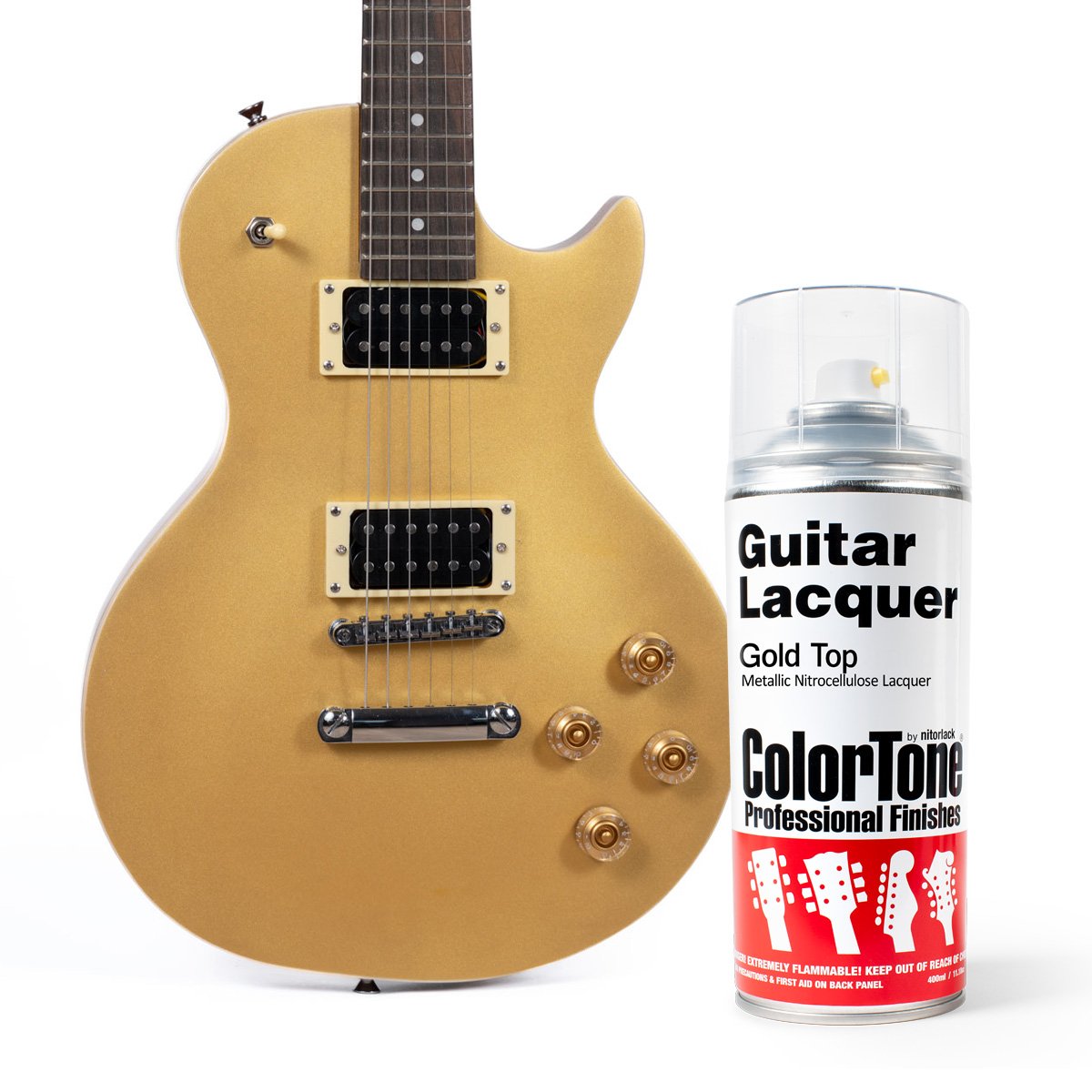 ColorTone Aerosol Guitar Lacquer, Gold Top