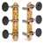 LIMITED EDITION Prototype Sloane Classical Tuners with Aluminum Rollers, Leaf Baseplate, Ebony Knobs