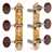 LIMITED EDITION Prototype Sloane Classical Tuners with Aluminum Rollers, Leaf Baseplate, Snake Knobs