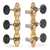 LIMITED EDITION Prototype Sloane Classical Tuners with Aluminum Rollers, Flower Baseplate, Ebony Knobs