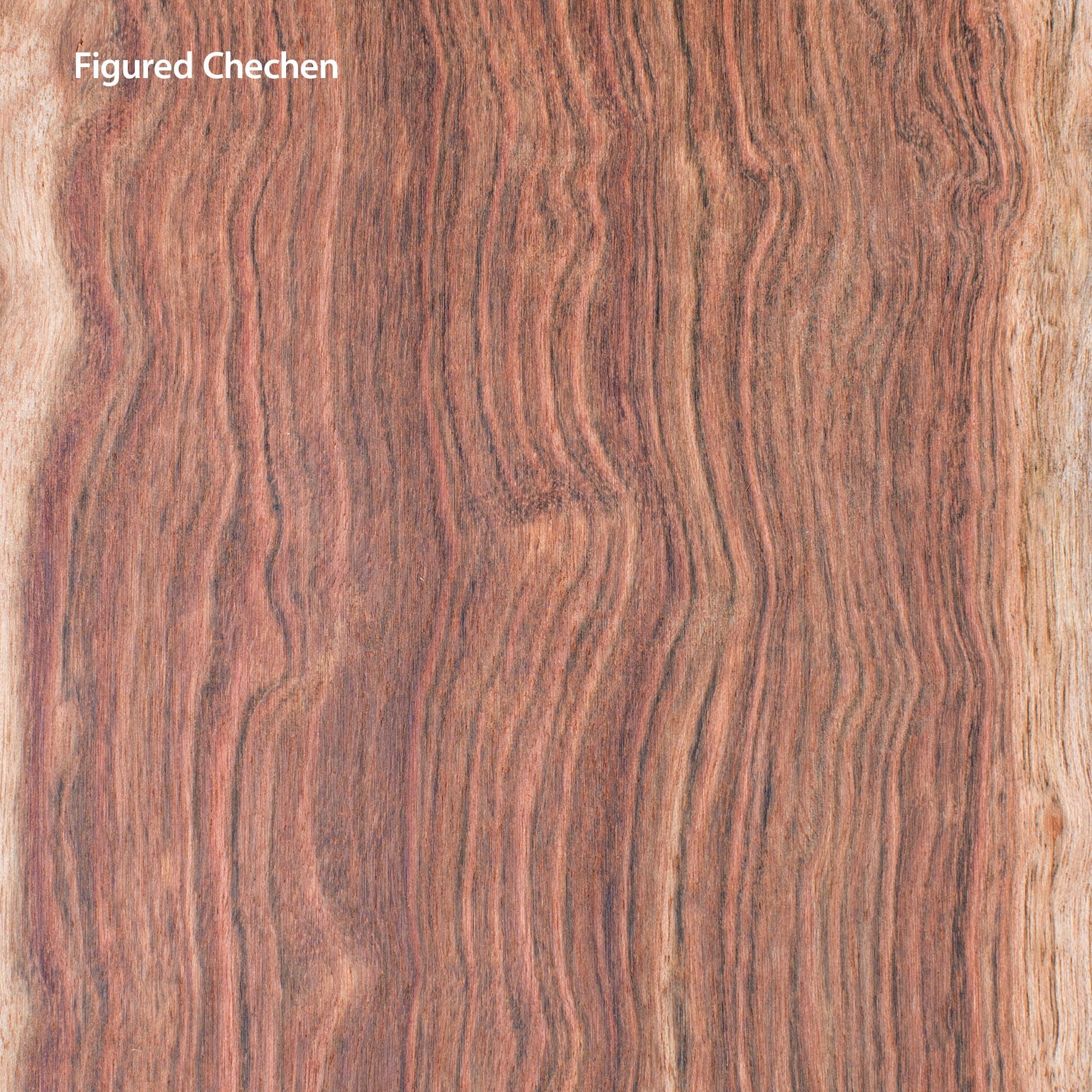 Sawmill Specials – Acoustic Back + Side Sets, AAA,Figured Chechen, for Dreadnought, Unsanded