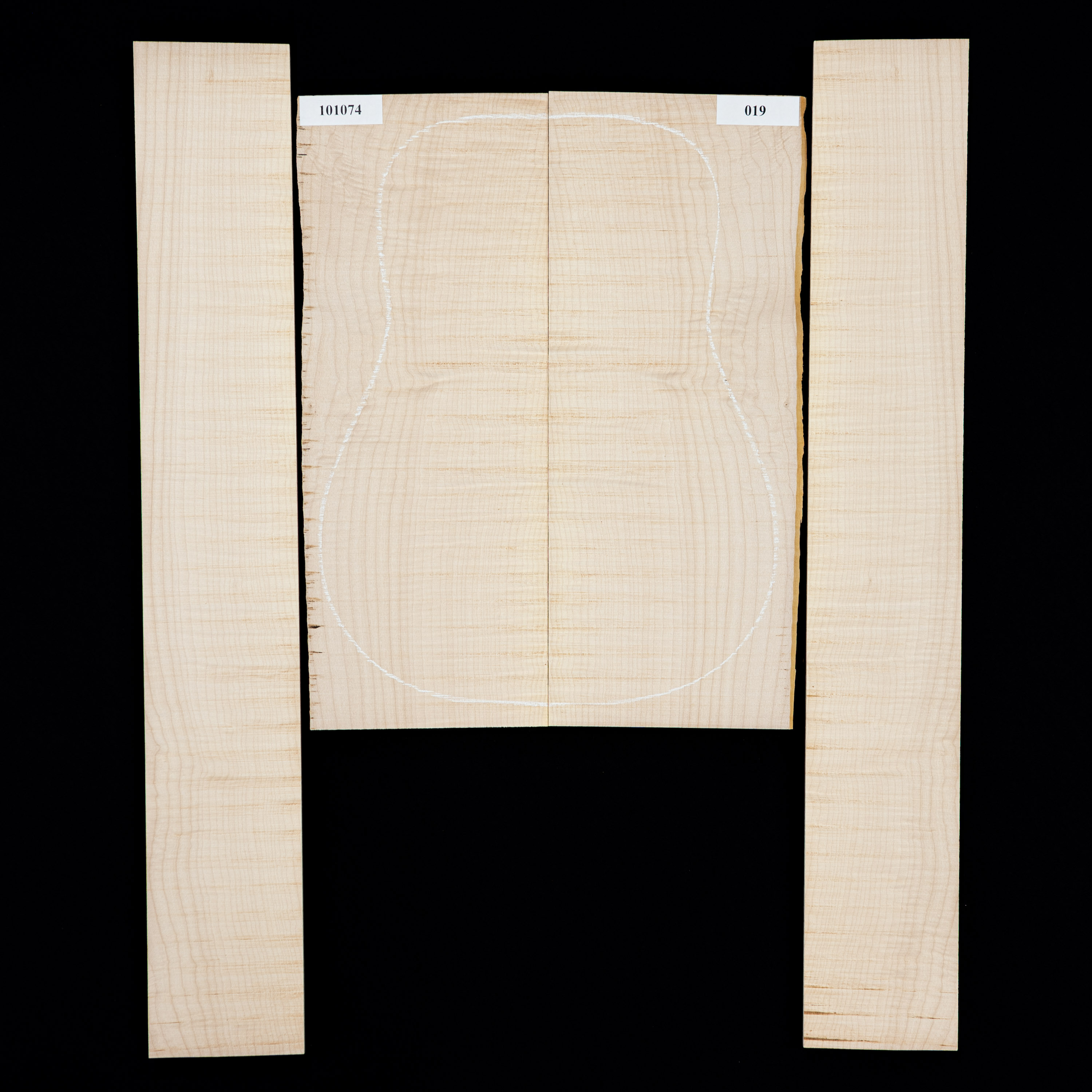 Flame Big Leaf Maple Back + Side Set 019 StewMac