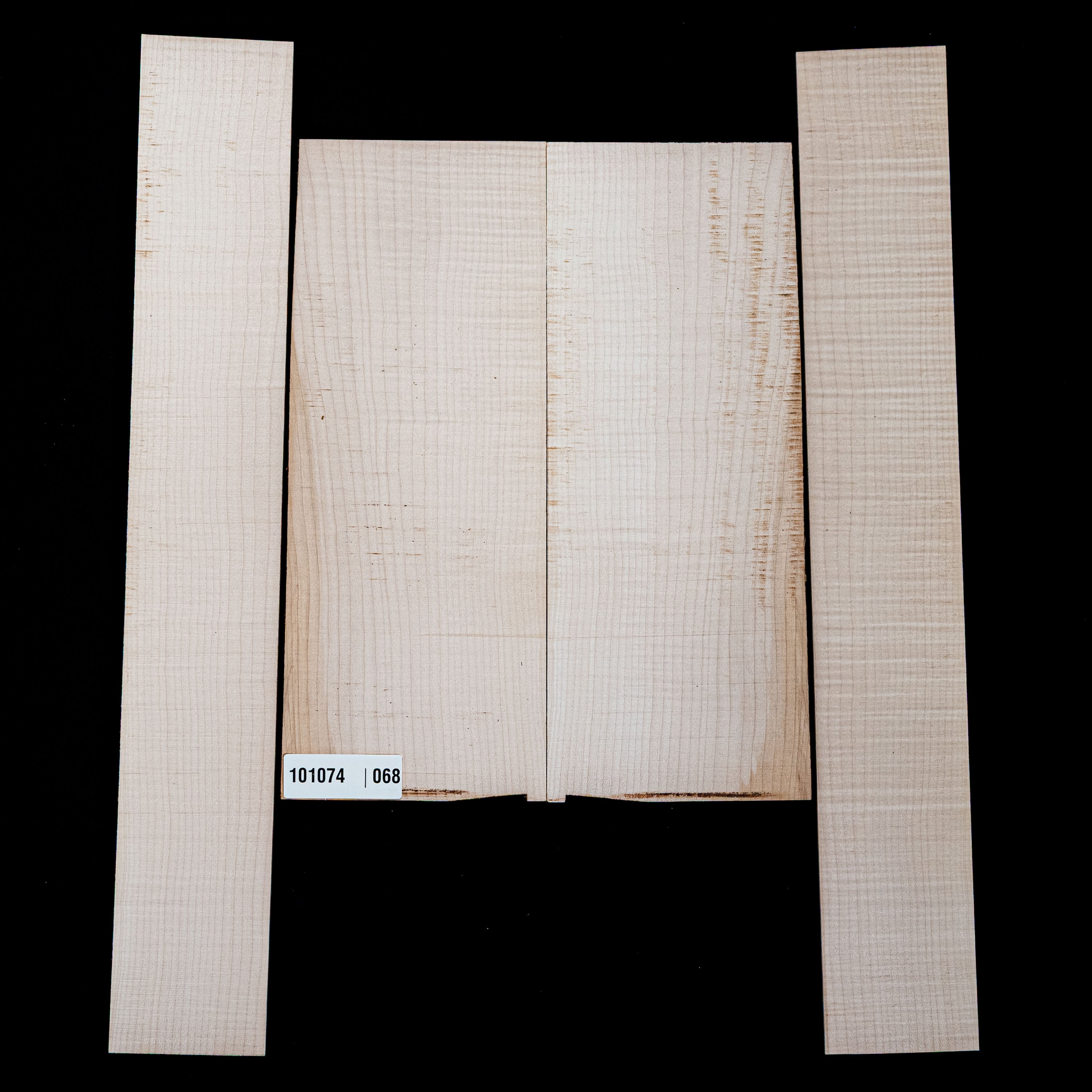 Flame Big Leaf Maple Back + Side Set - 068