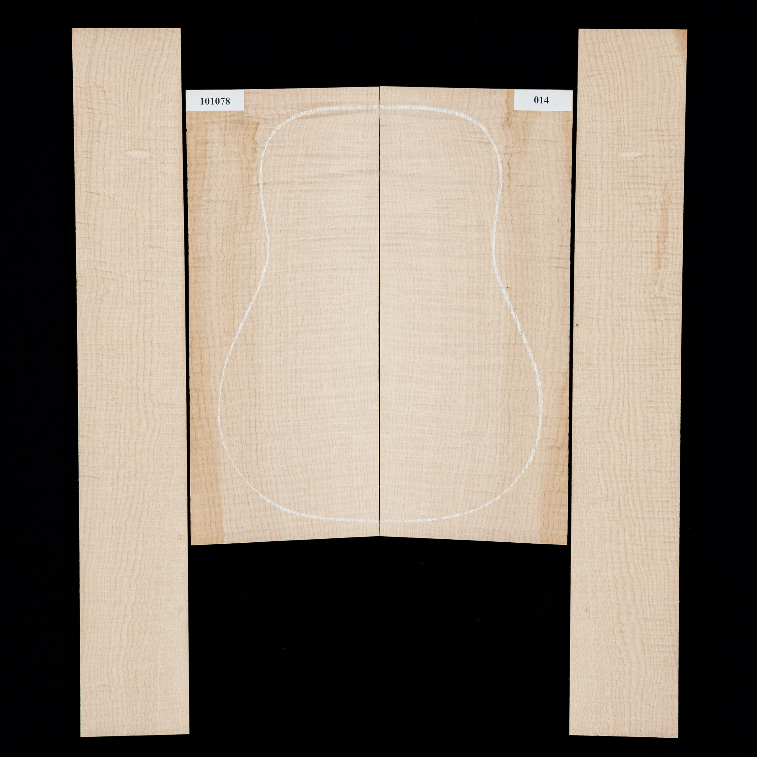 Flame Big Leaf Maple Back + Side Set 014 StewMac