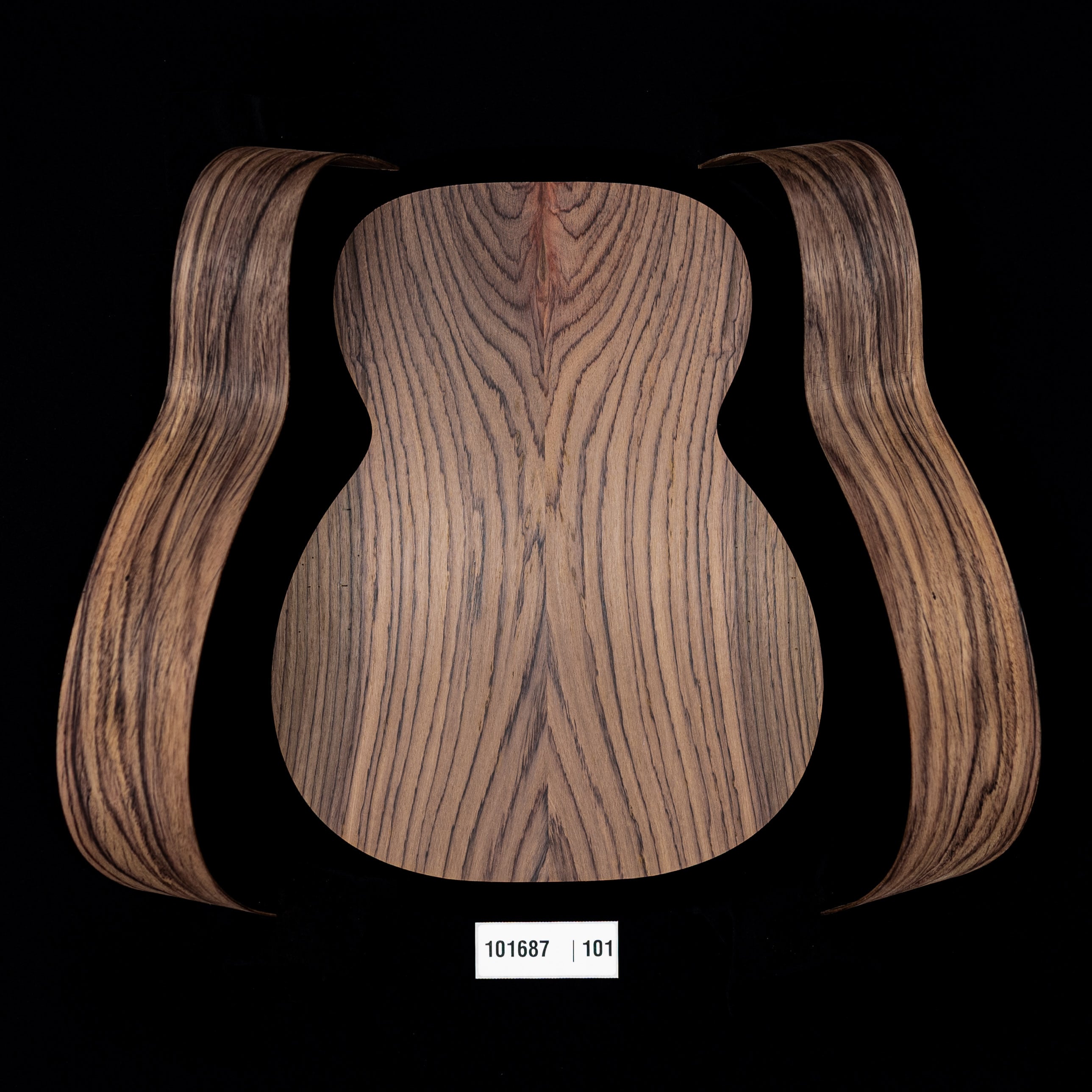 Wild Grain East Indian Rosewood Joined Back + Bent Side Set for OM Guitar - 101
