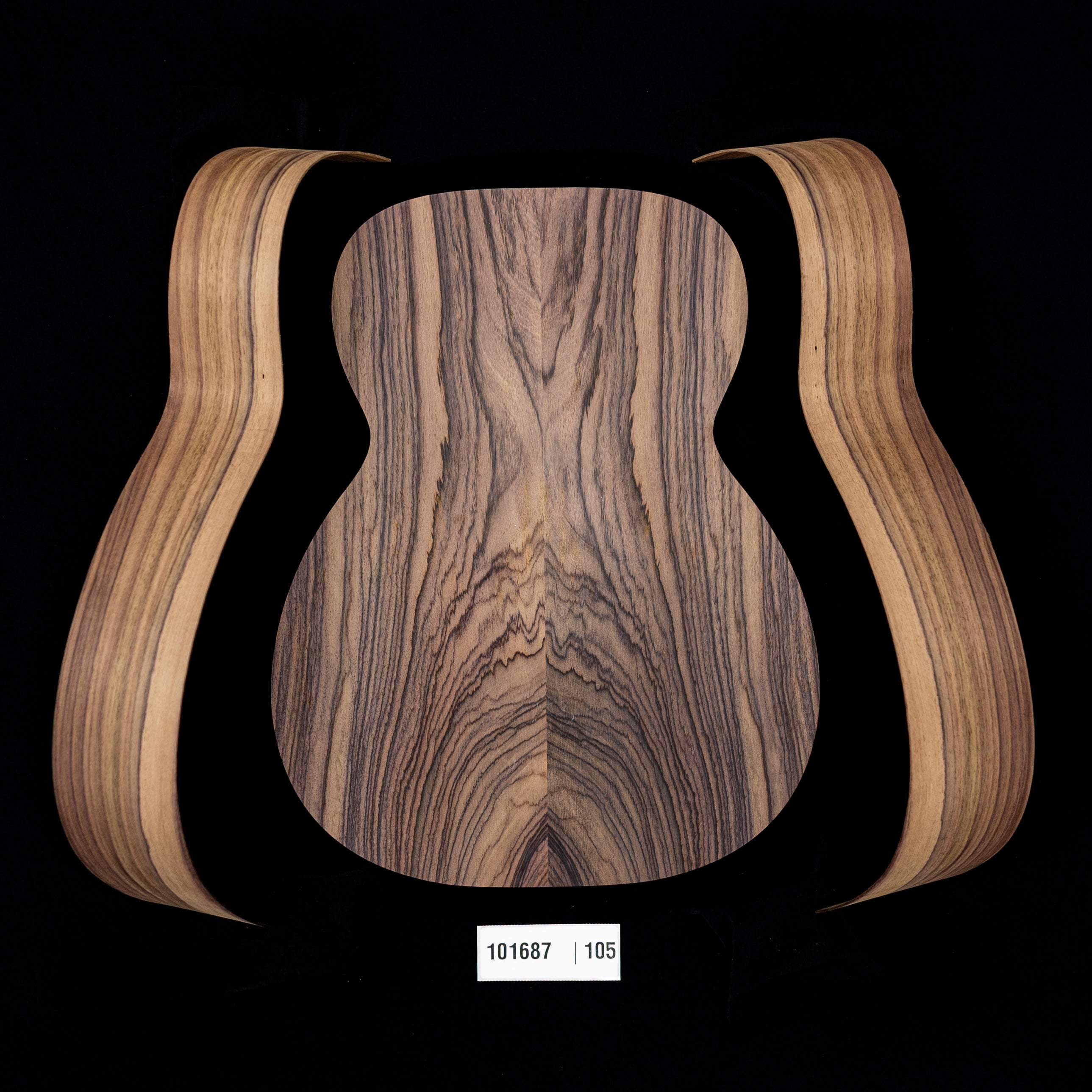 Wild Grain East Indian Rosewood Joined Back + Bent Side Set for OM Guitar - 105