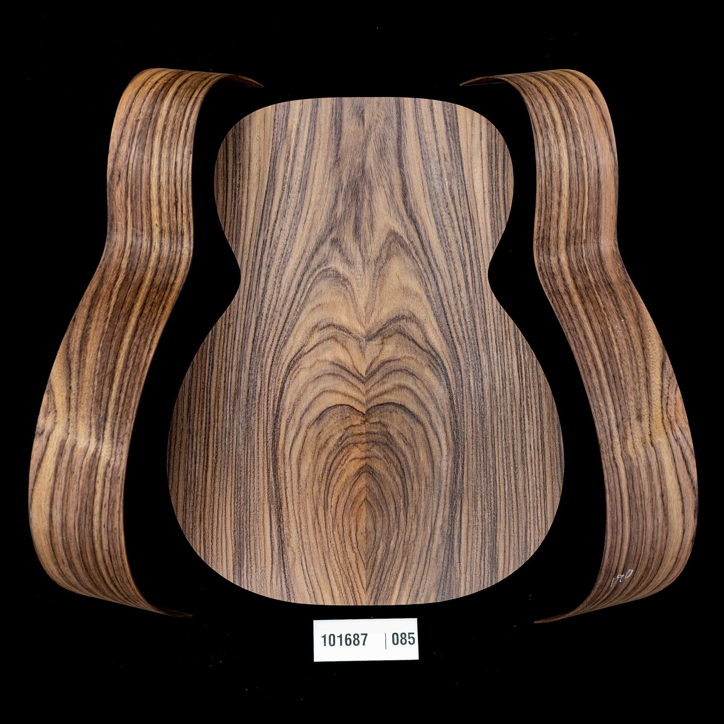 Wild Grain East Indian Rosewood Joined Back + Bent Side Set for OM Guitar - 085