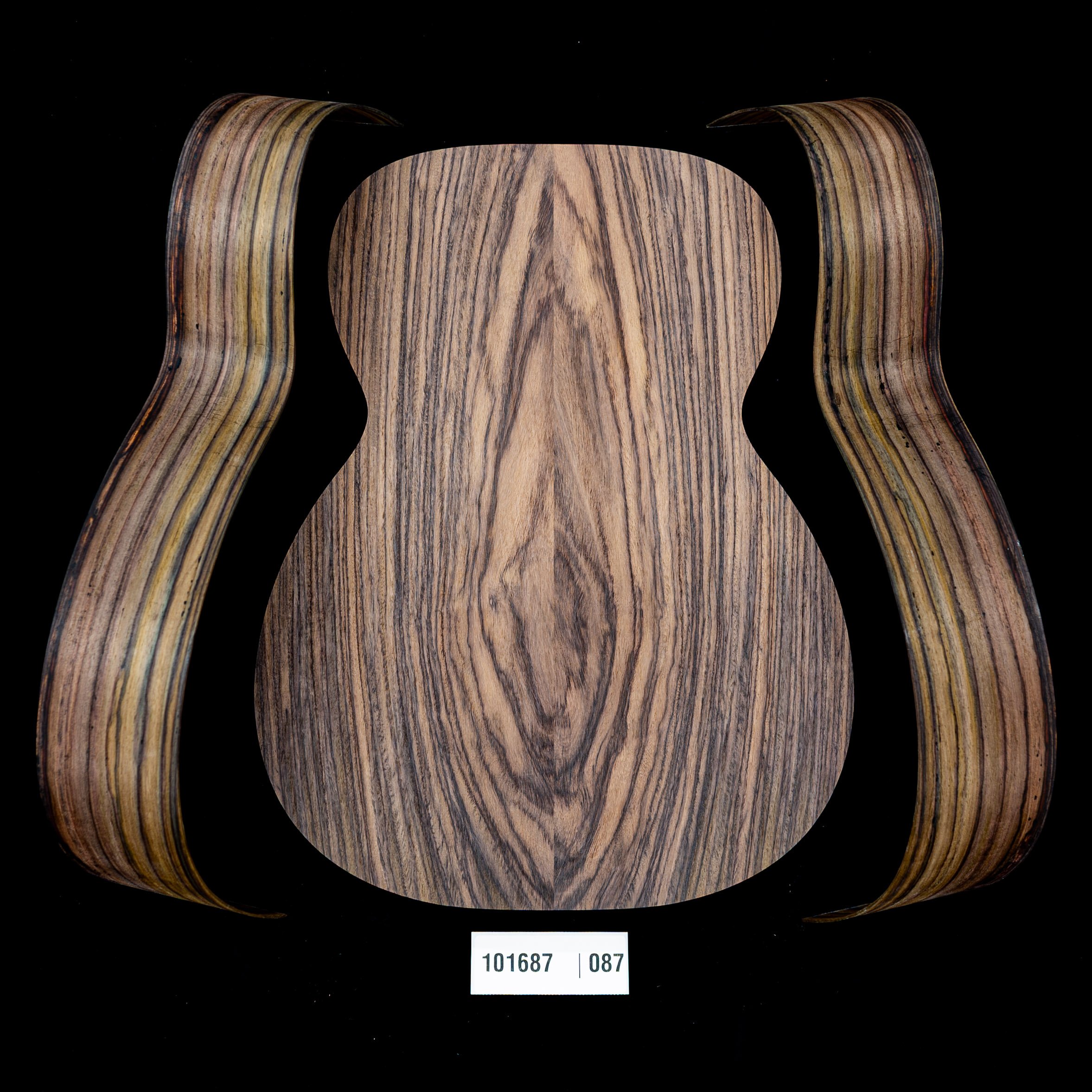 Wild Grain East Indian Rosewood Joined Back + Bent Side Set for OM Guitar - 087