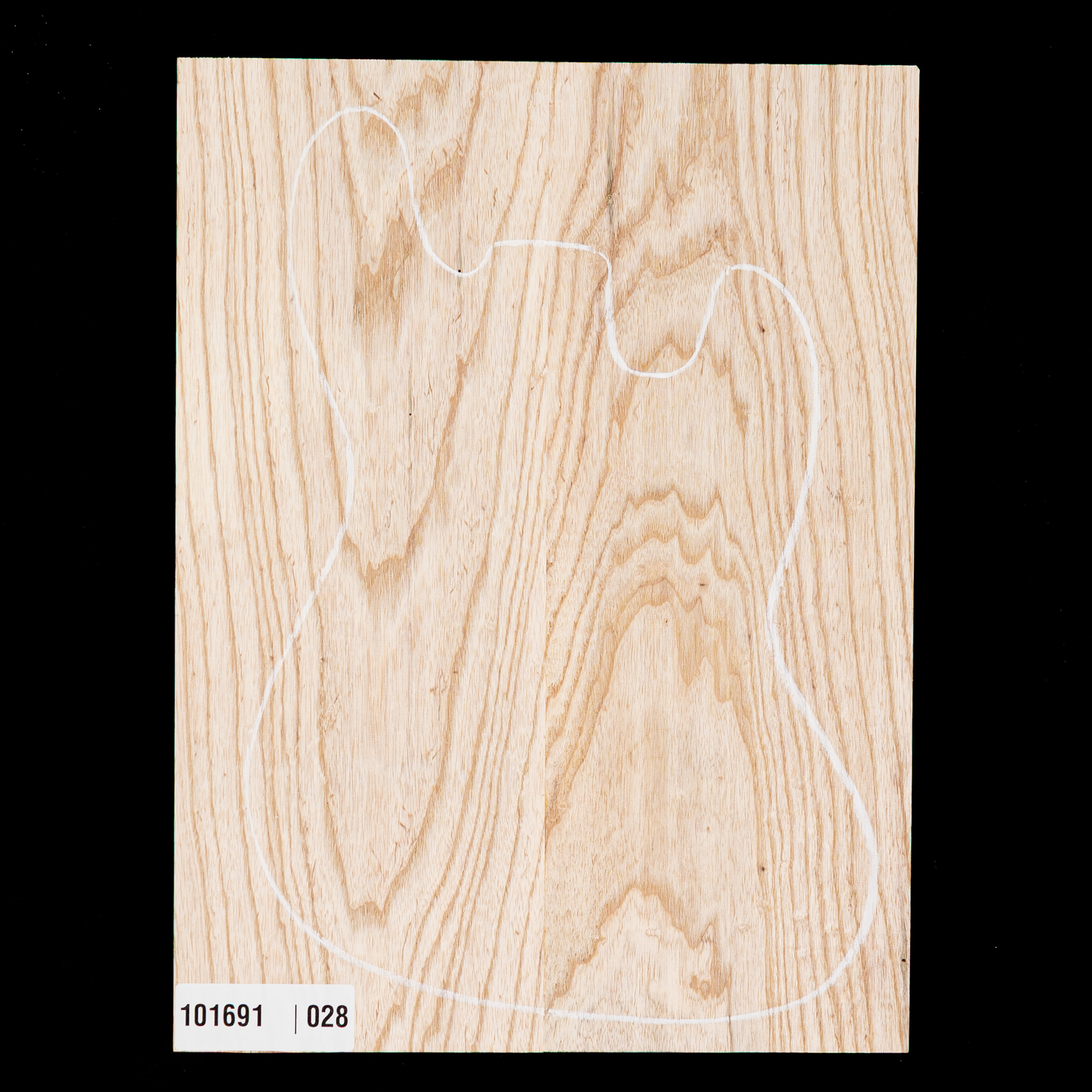 Swamp Ash Oversized Body Blank, 2-Piece (10.1 lb) - 028