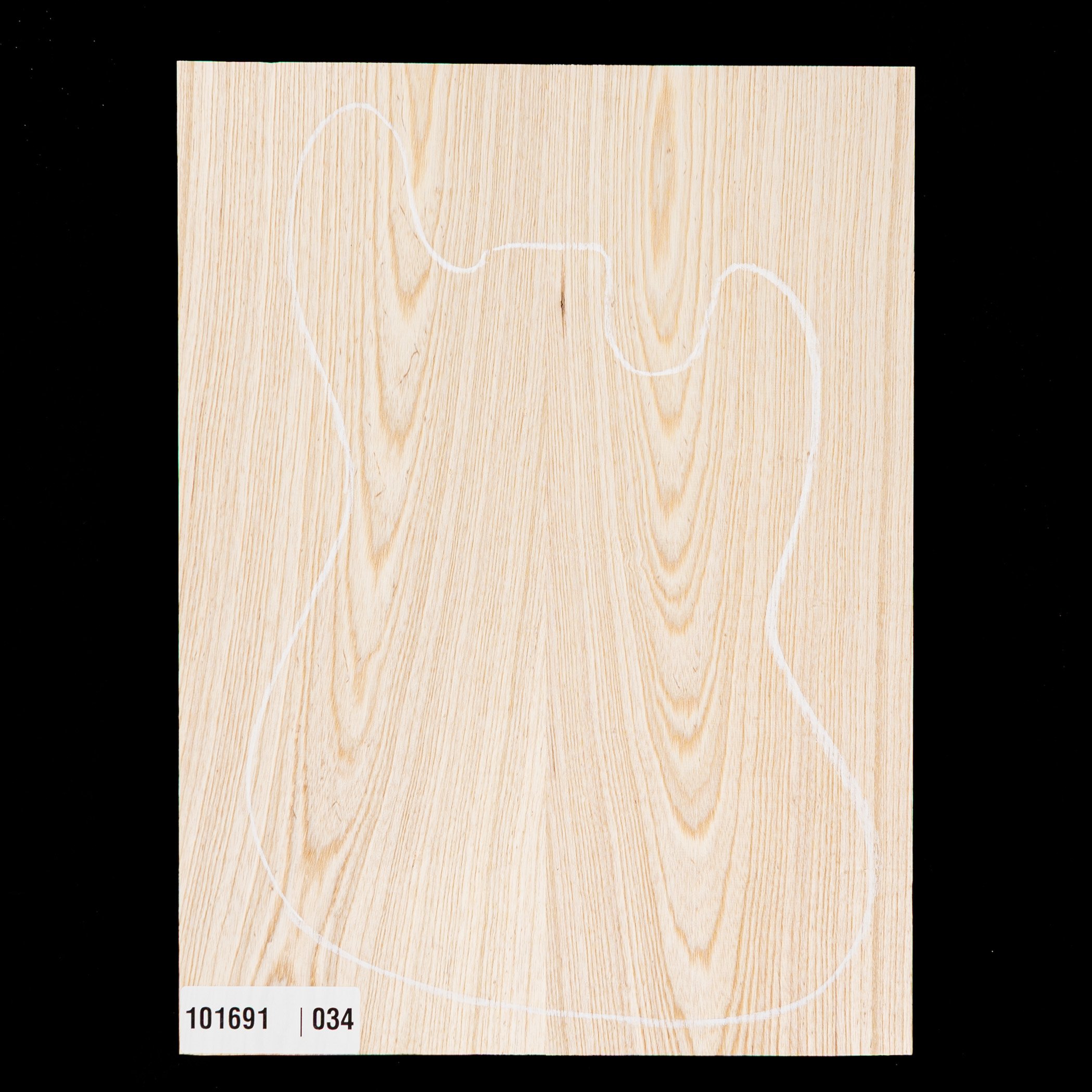 Swamp Ash Oversized Body Blank, 2-Piece (9.8 lb) - 034