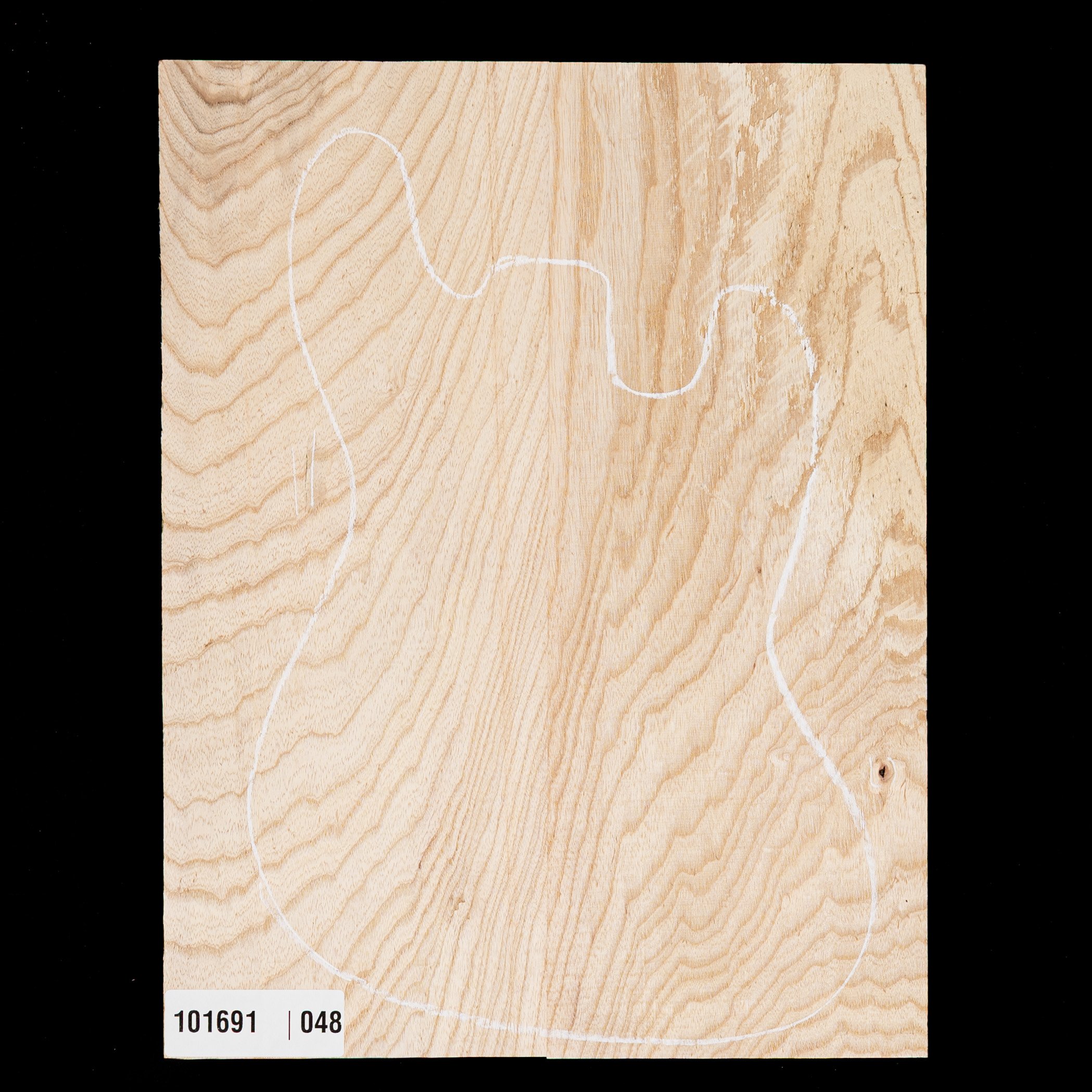 Swamp Ash Oversized Body Blank, 2-Piece (11.4 lb) - 048