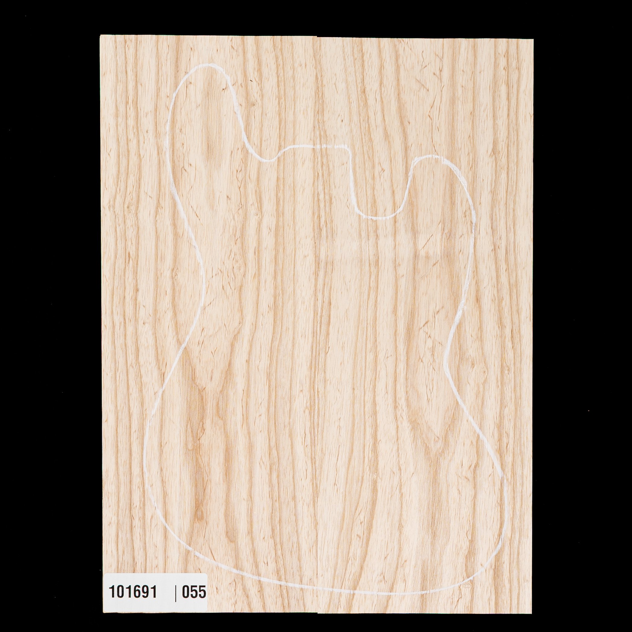 Swamp Ash Oversized Body Blank, 2-Piece (14.8 lb) - 055