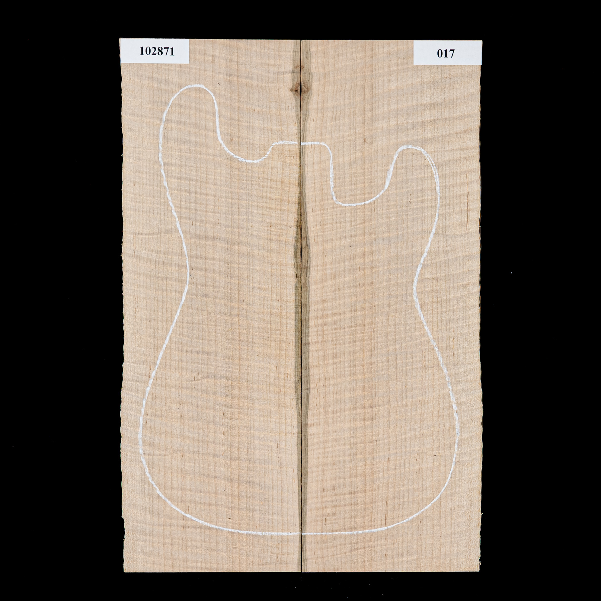 Flame Hard Maple Drop Top - 017 - StewMac