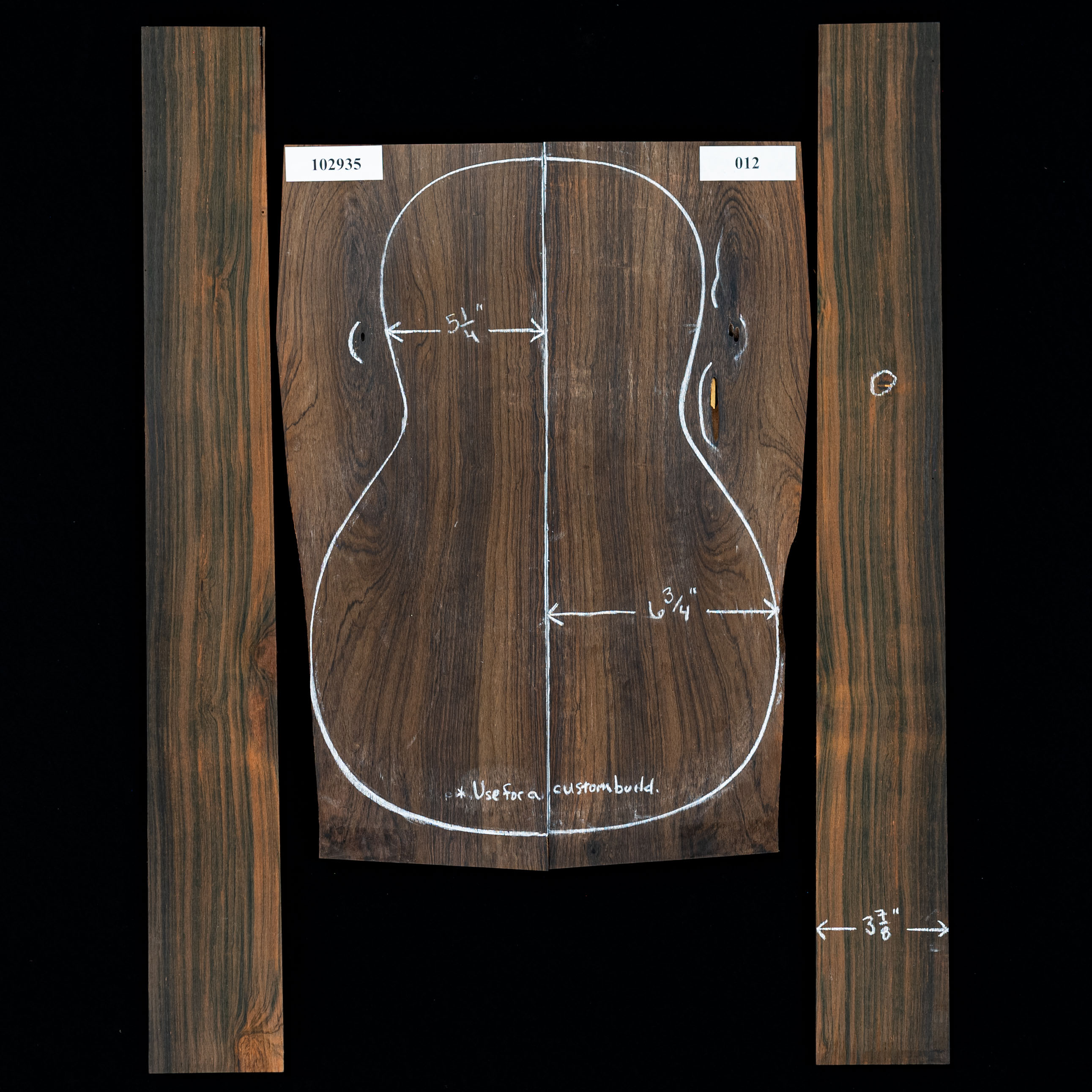 Brazilian Rosewood Back + Side Set 012 StewMac