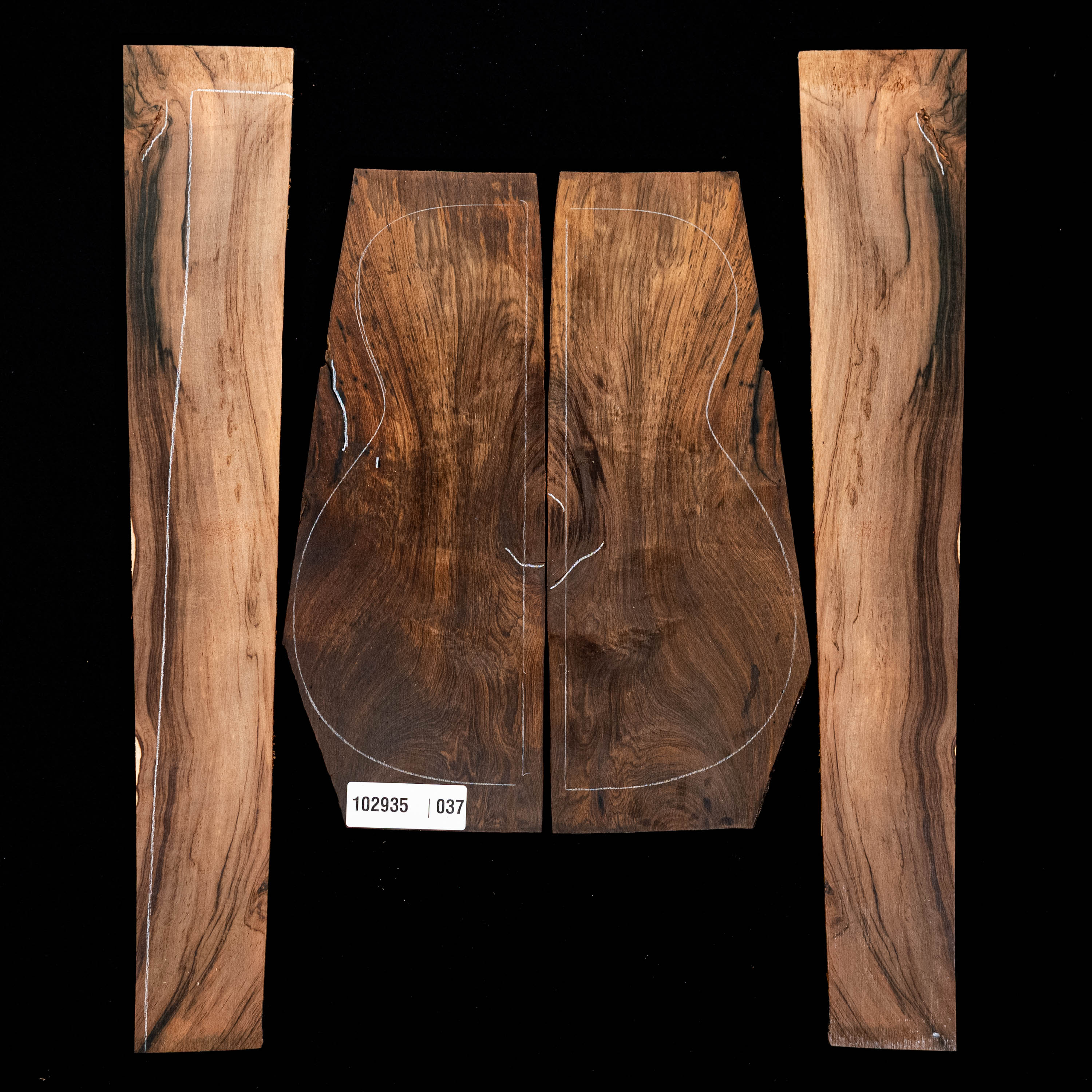 Brazilian Rosewood Back + Side Set - 037