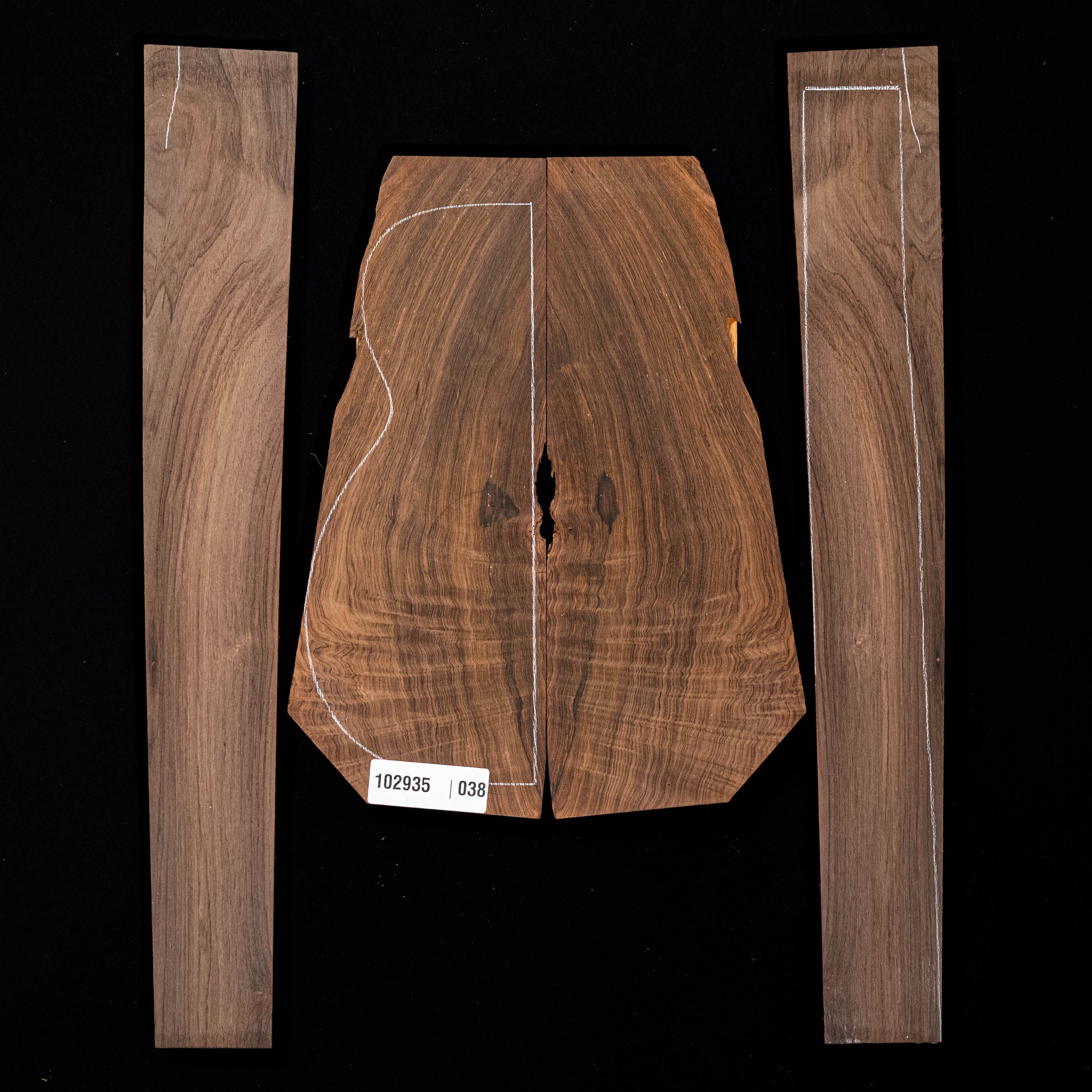 Brazilian Rosewood Back + Side Set - 038