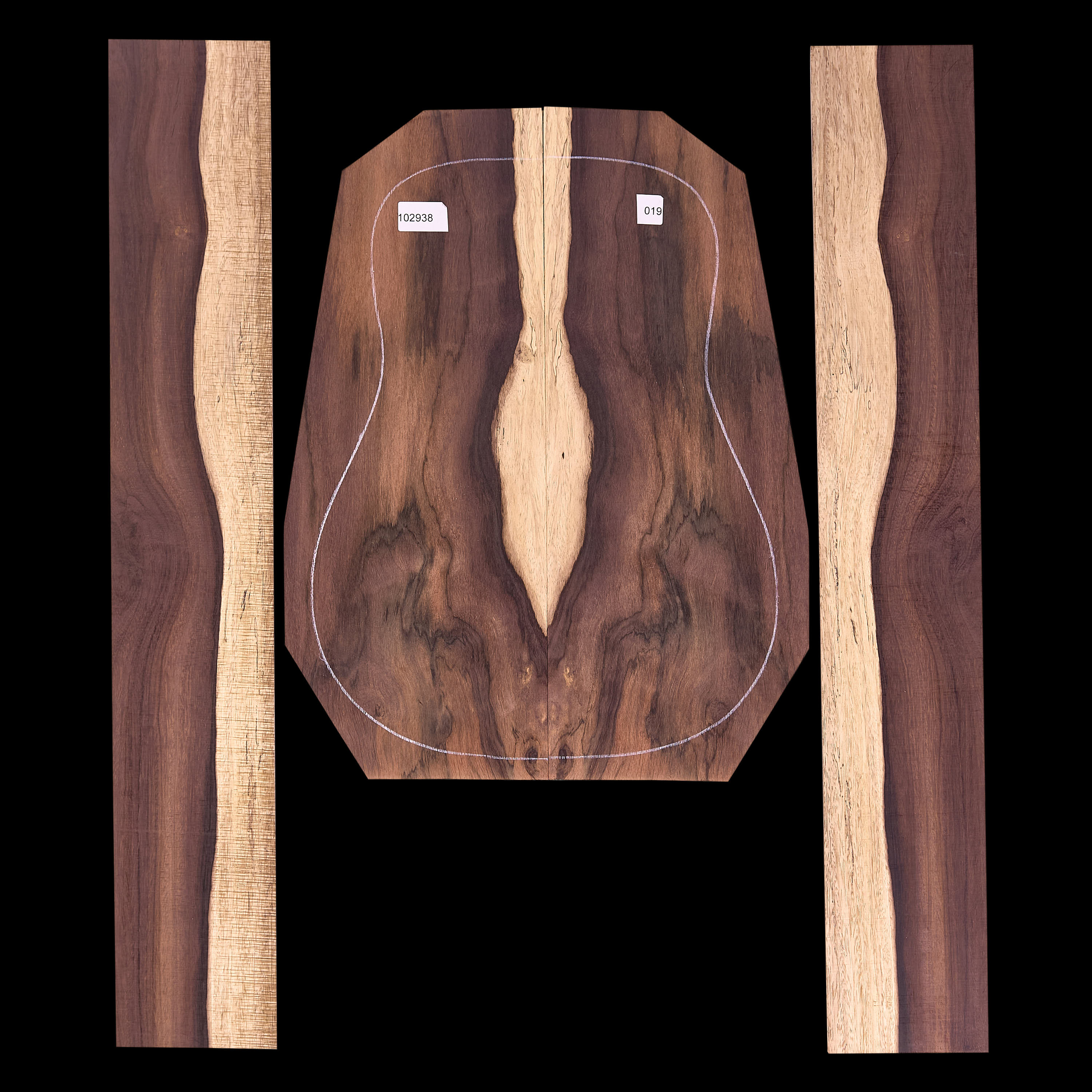 Brazilian Rosewood Back + Side Set - 019