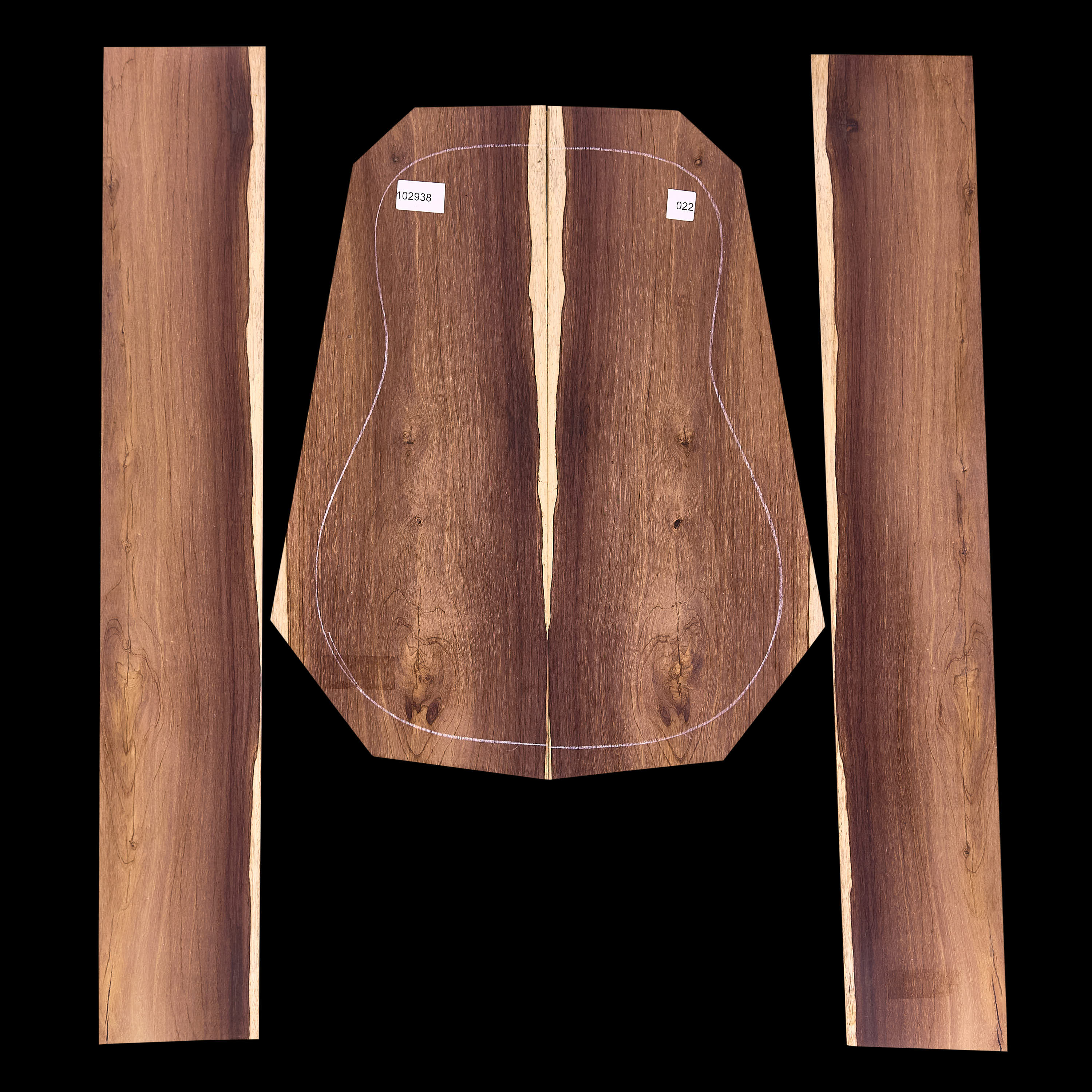 Brazilian Rosewood Back + Side Set - 022