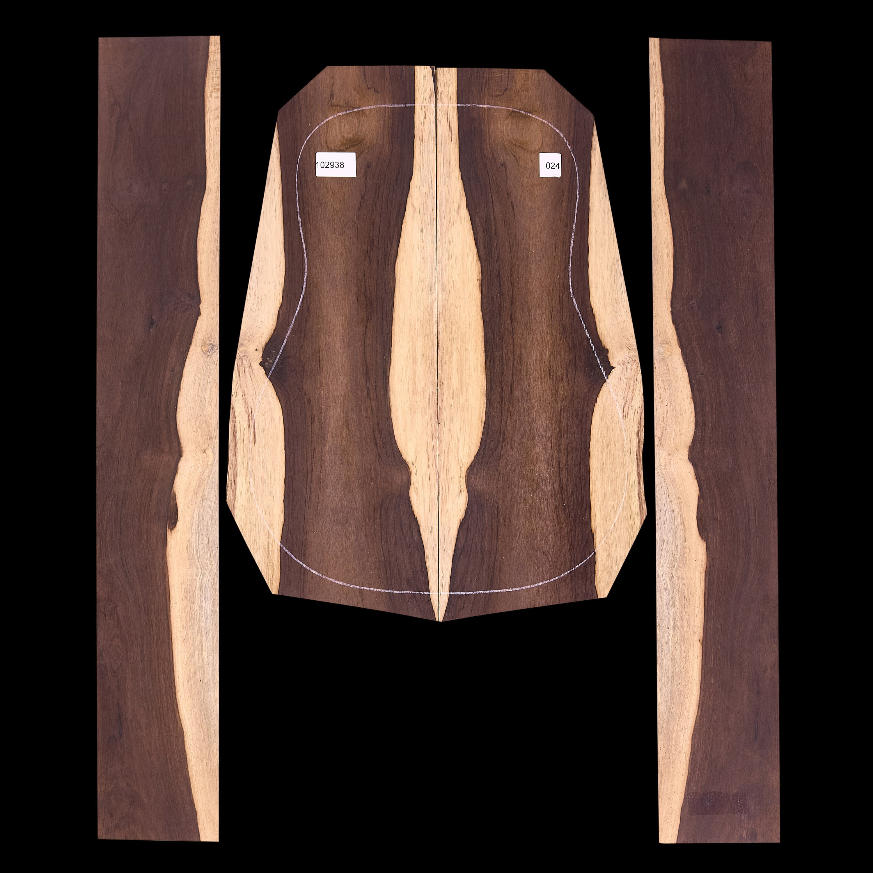 Brazilian Rosewood Back + Side Set - 024