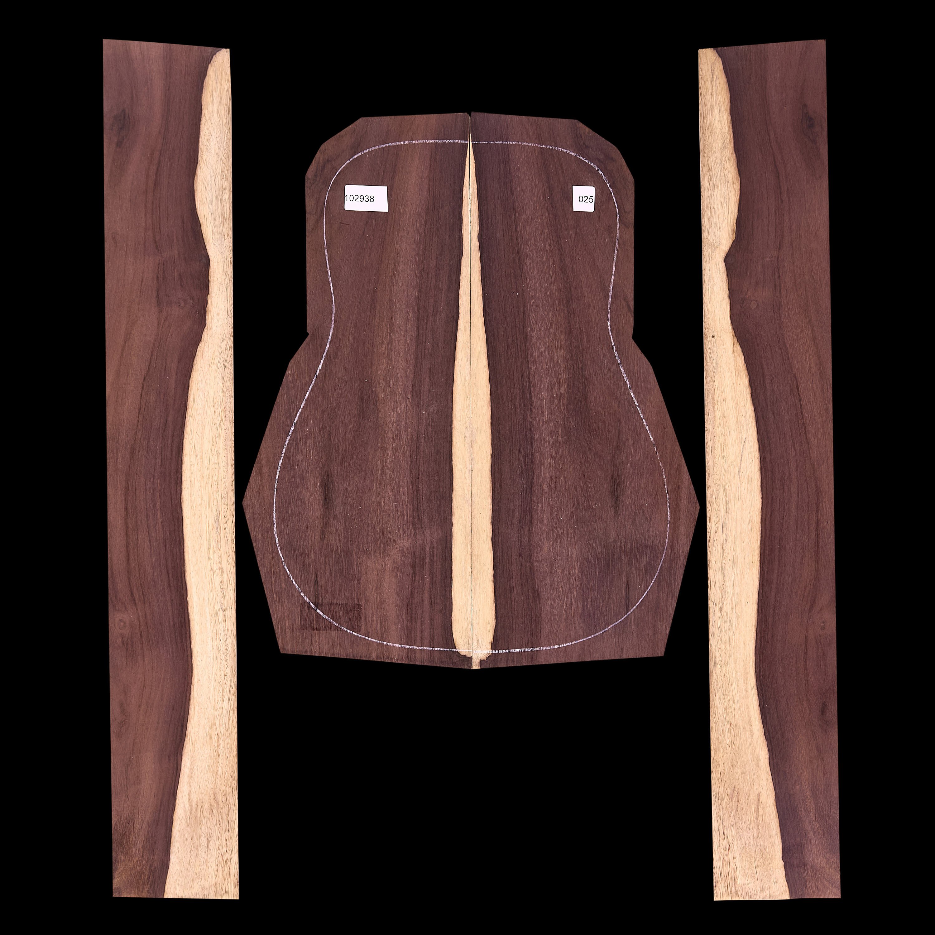 Brazilian Rosewood Back + Side Set - 025