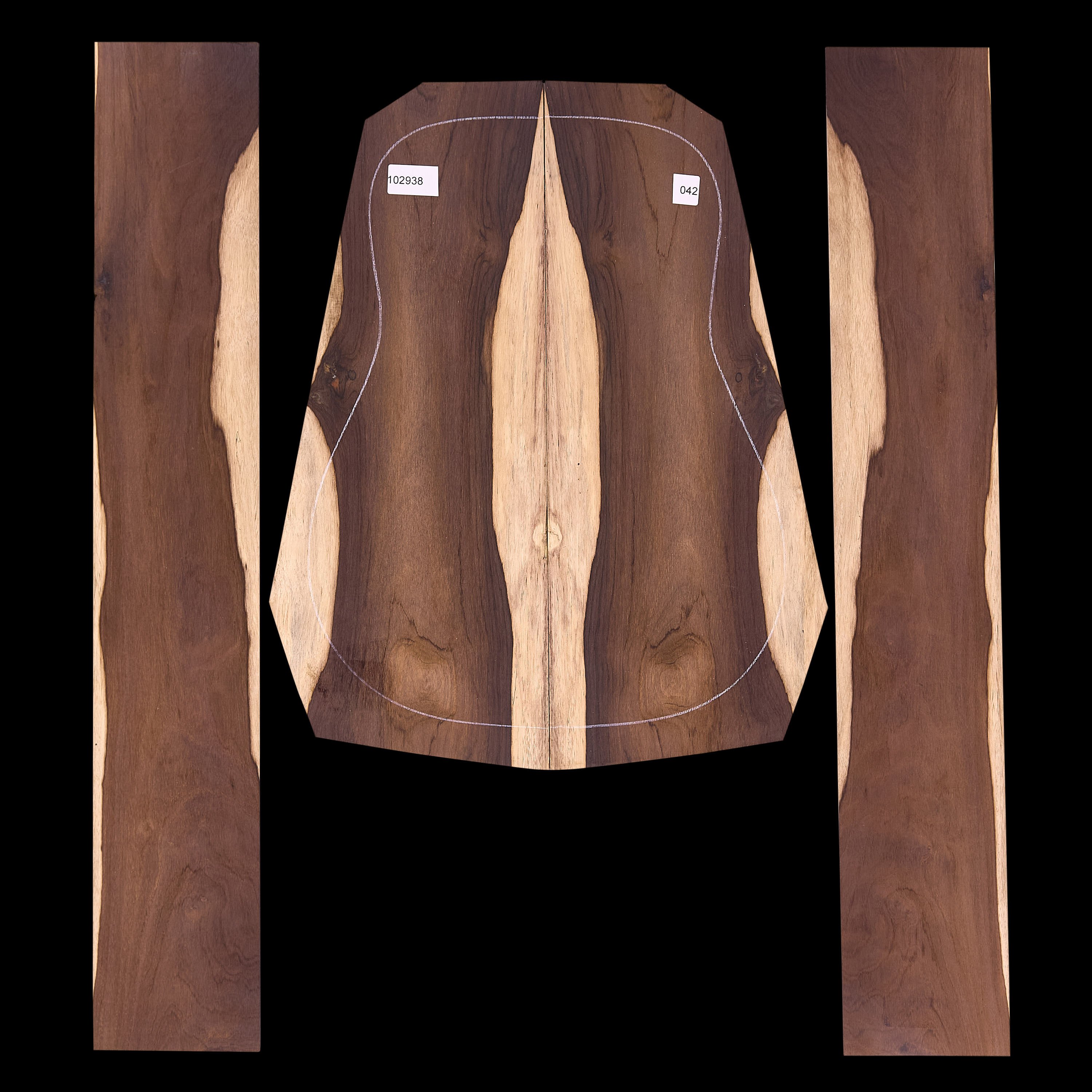 Brazilian Rosewood Back + Side Set - 042