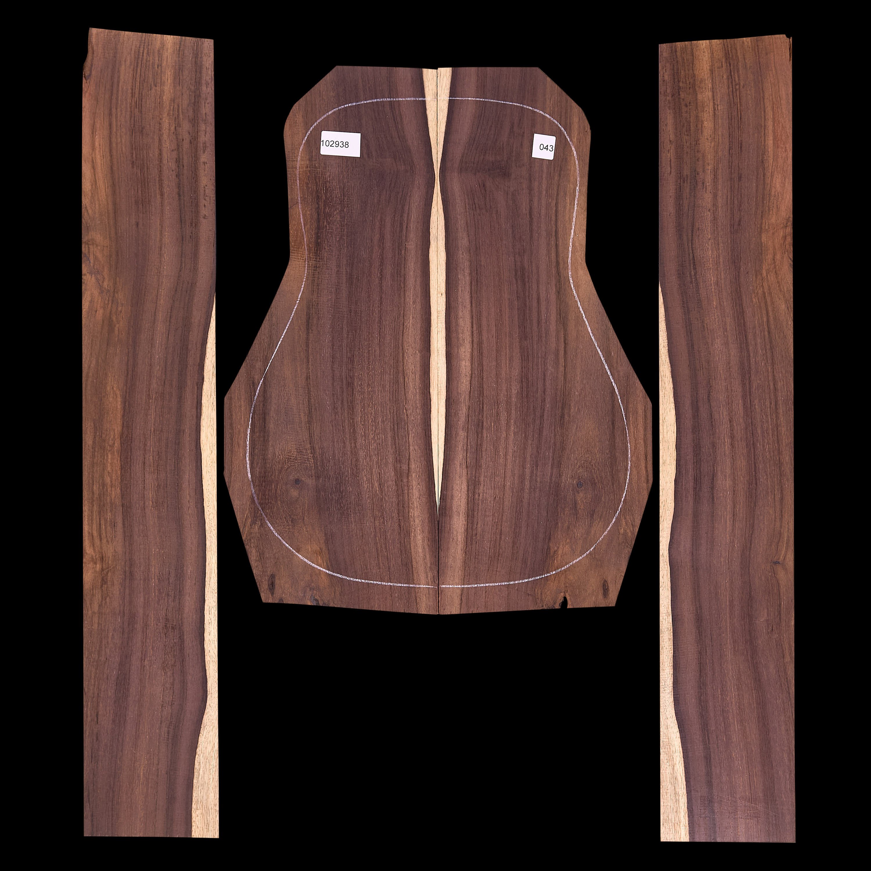 Brazilian Rosewood Back + Side Set - 043