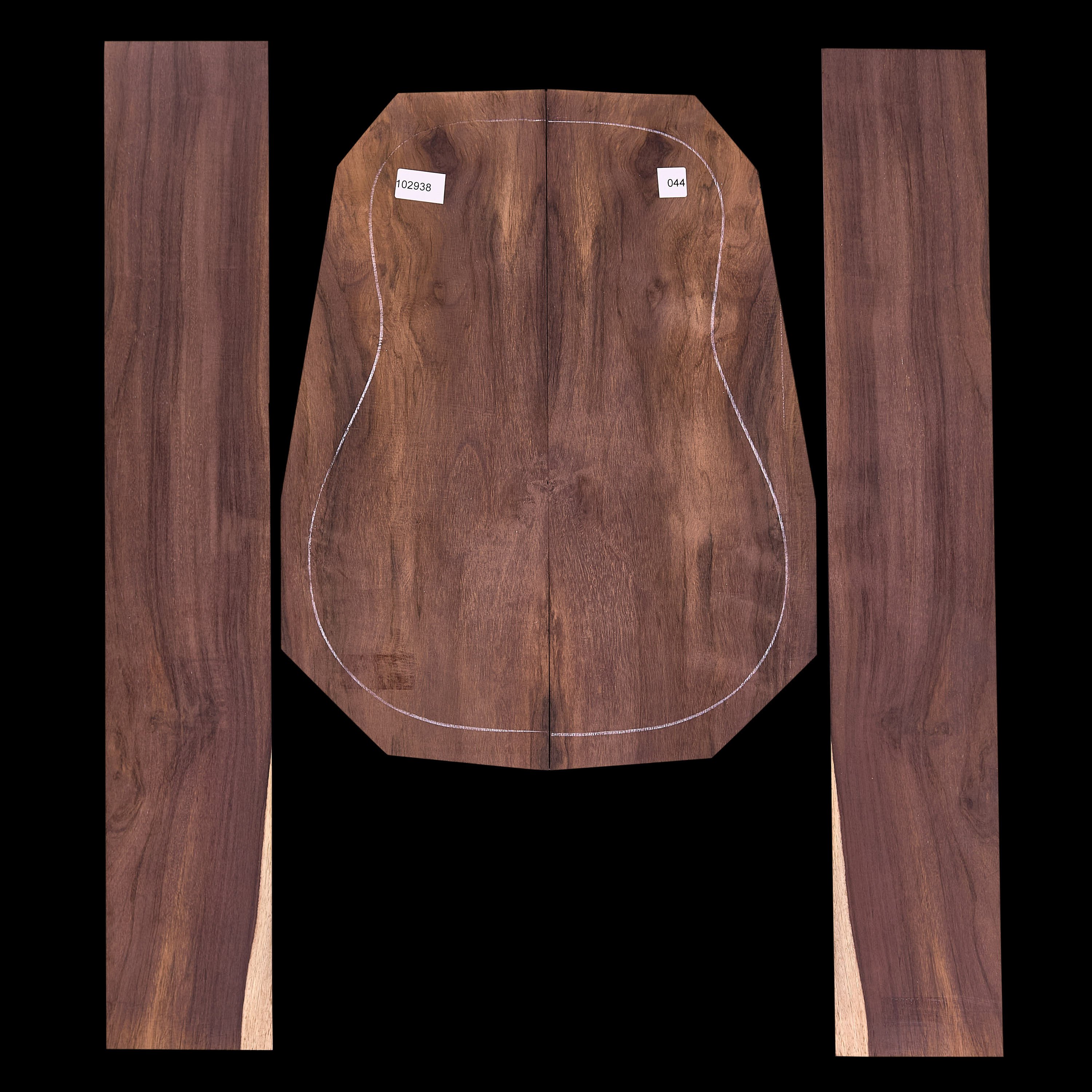 Brazilian Rosewood Back + Side Set - 044