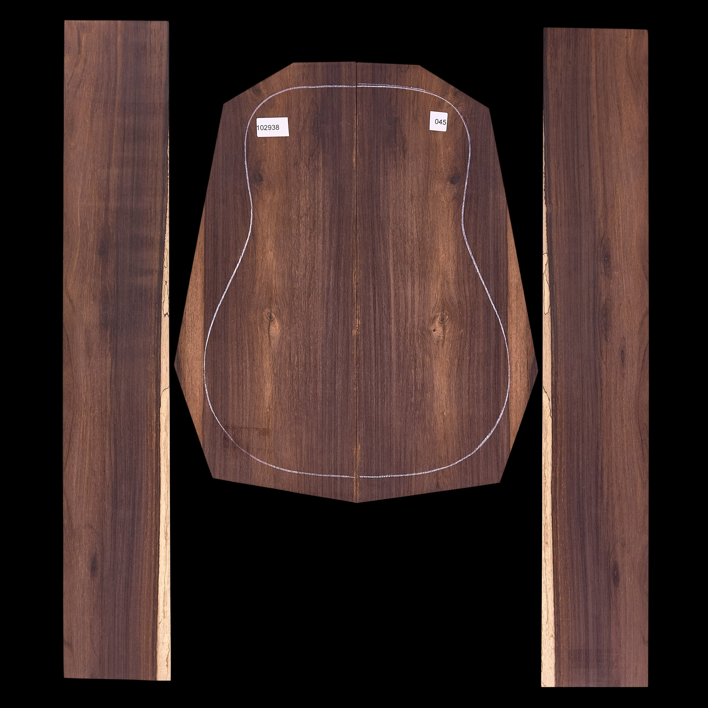 Brazilian Rosewood Back + Side Set - 045