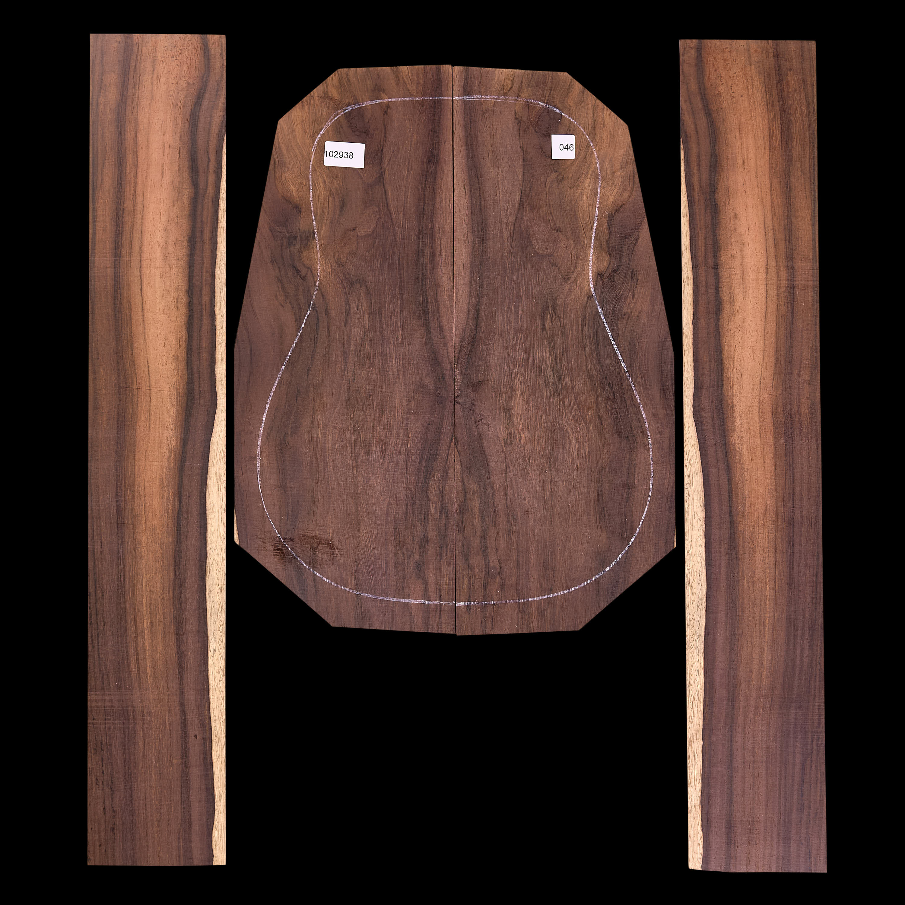 Brazilian Rosewood Back + Side Set - 046