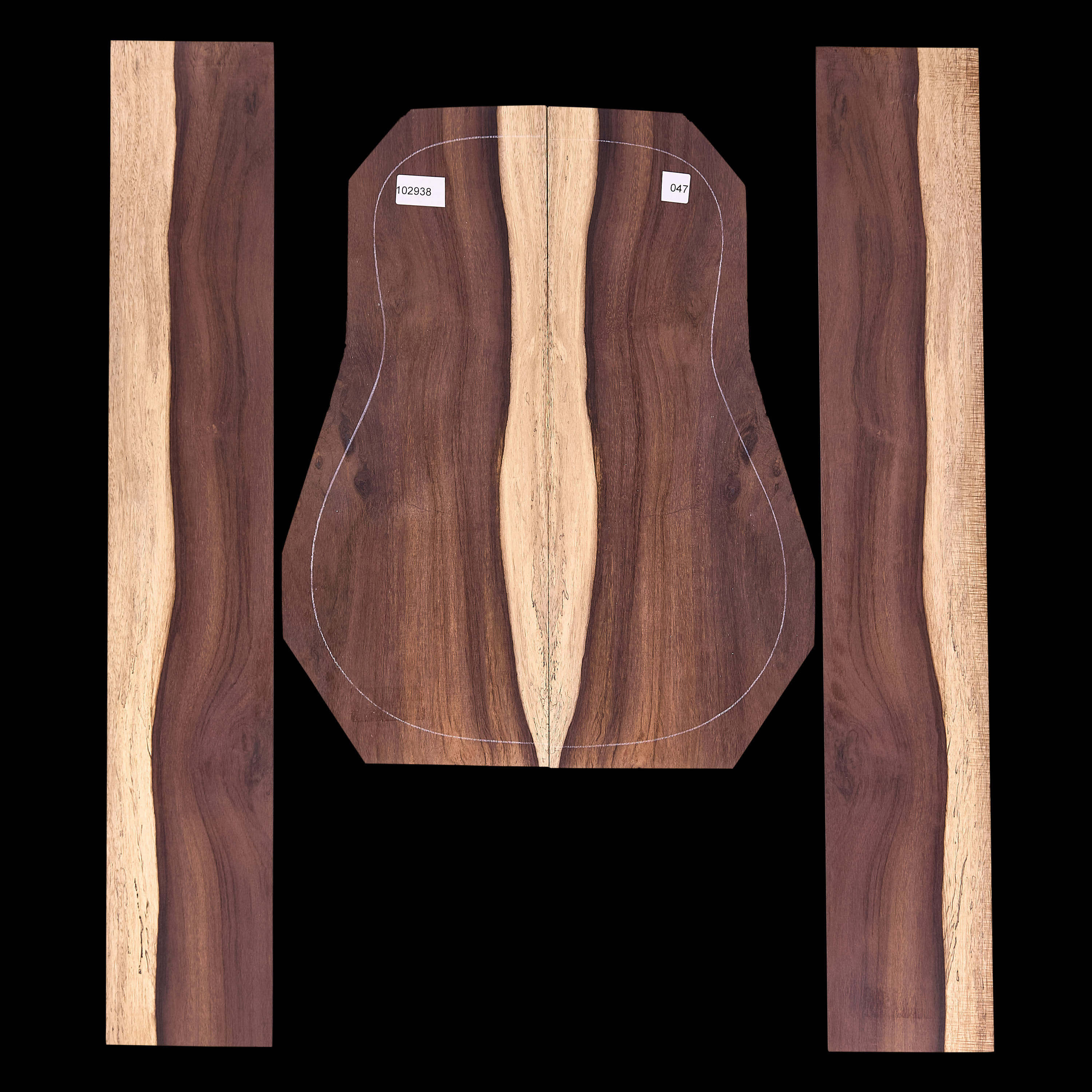 Brazilian Rosewood Back + Side Set - 047