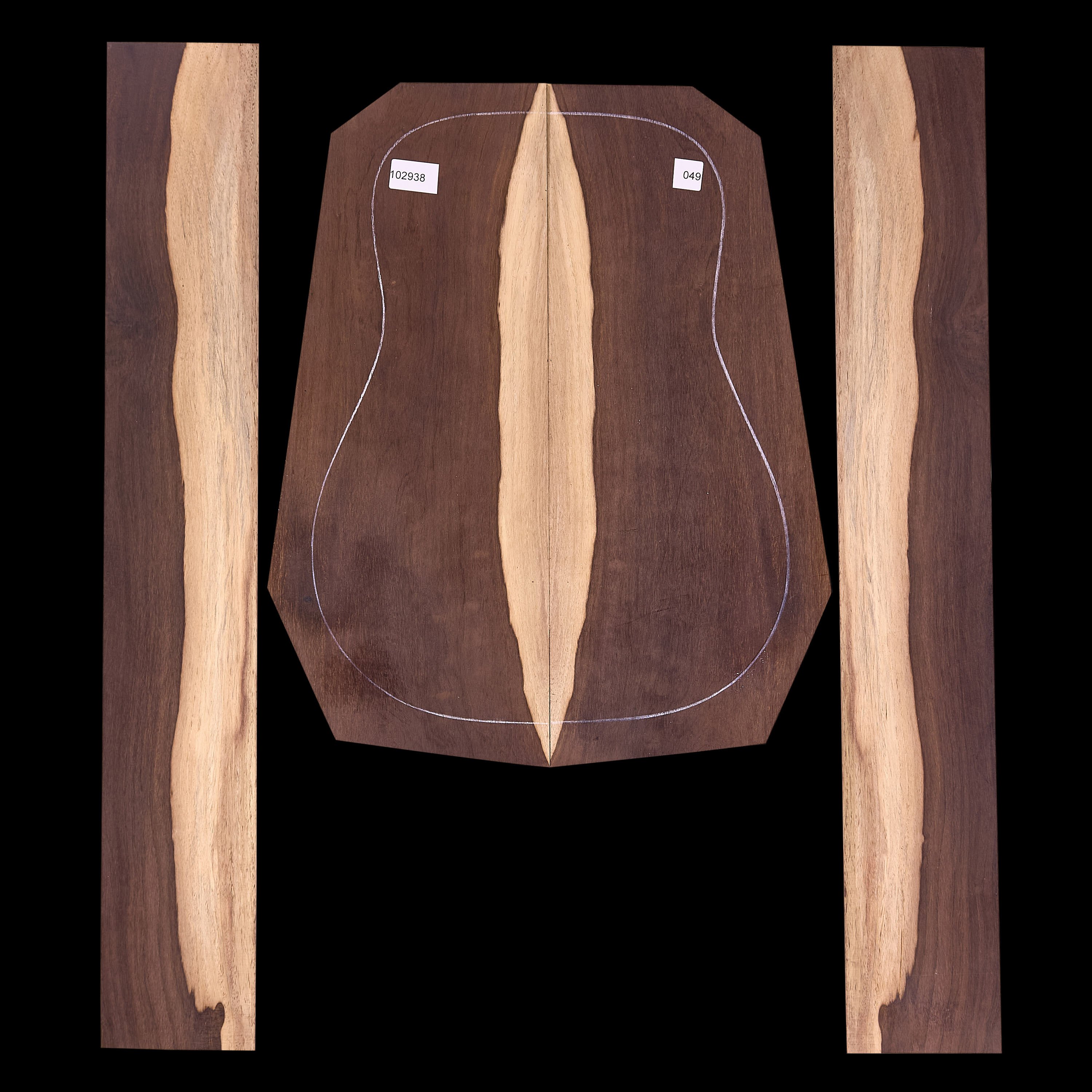 Brazilian Rosewood Back + Side Set - 049