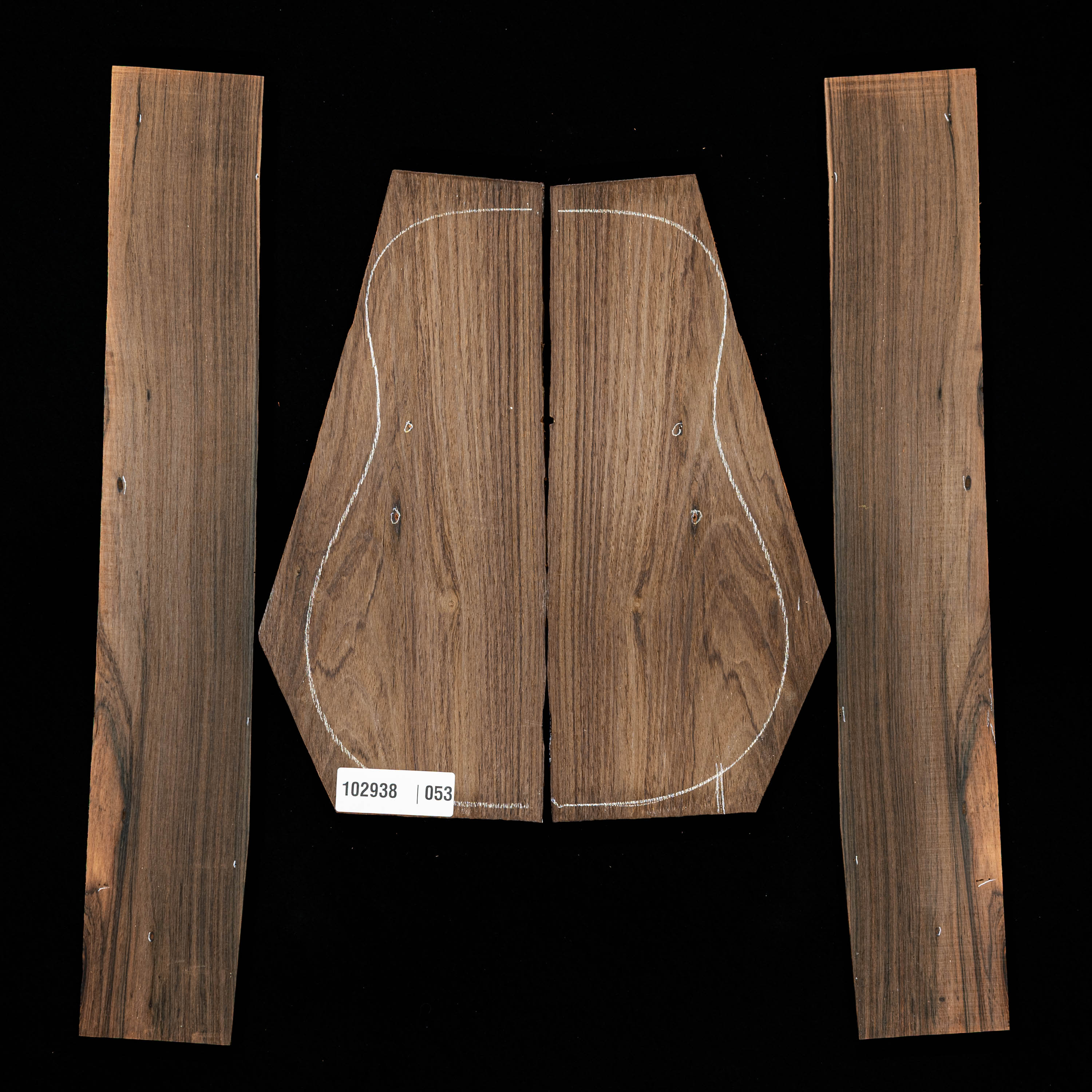 Brazilian Rosewood Back + Side Set - 053