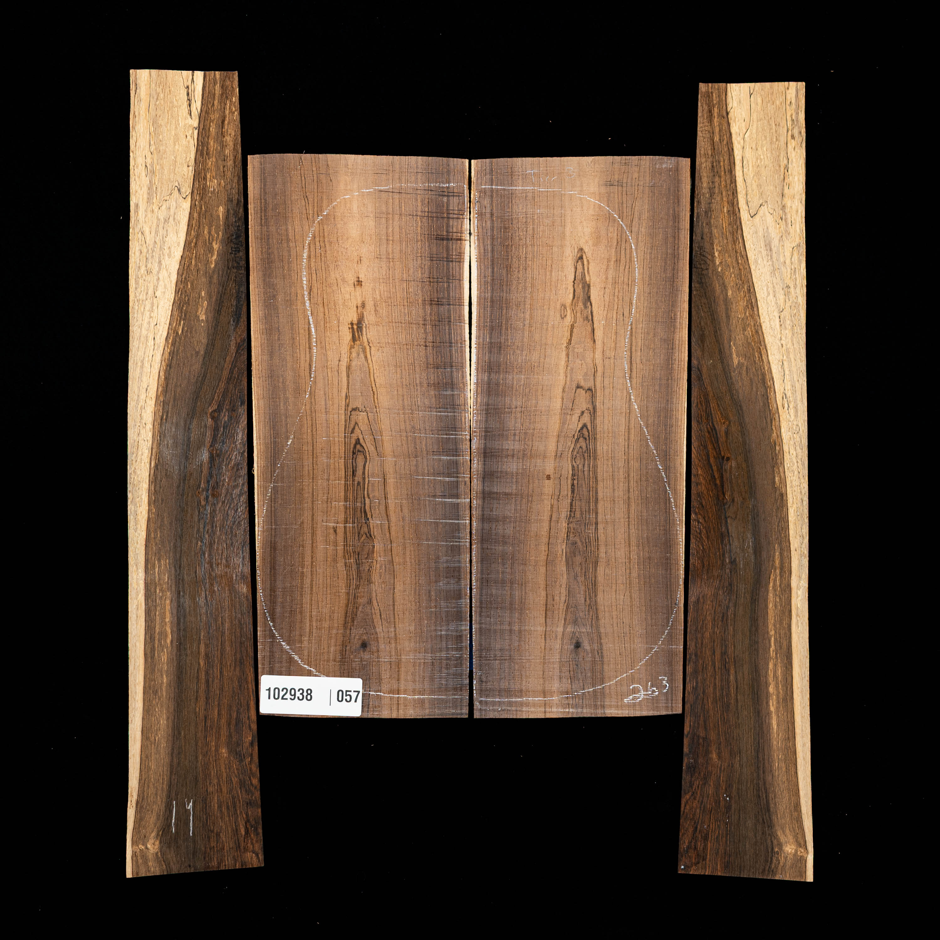 Brazilian Rosewood Back + Side Set - 057