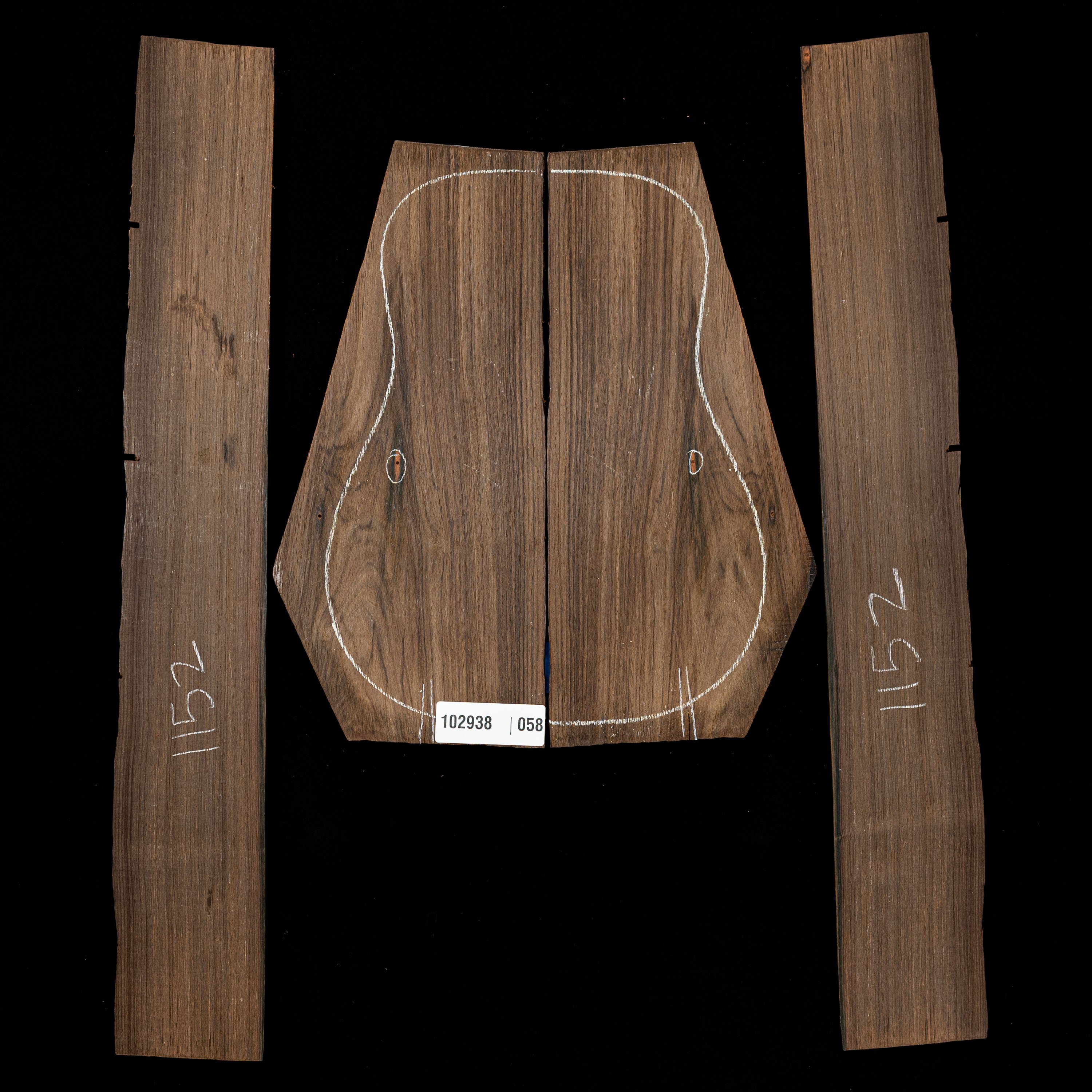 Brazilian Rosewood Back + Side Set - 058