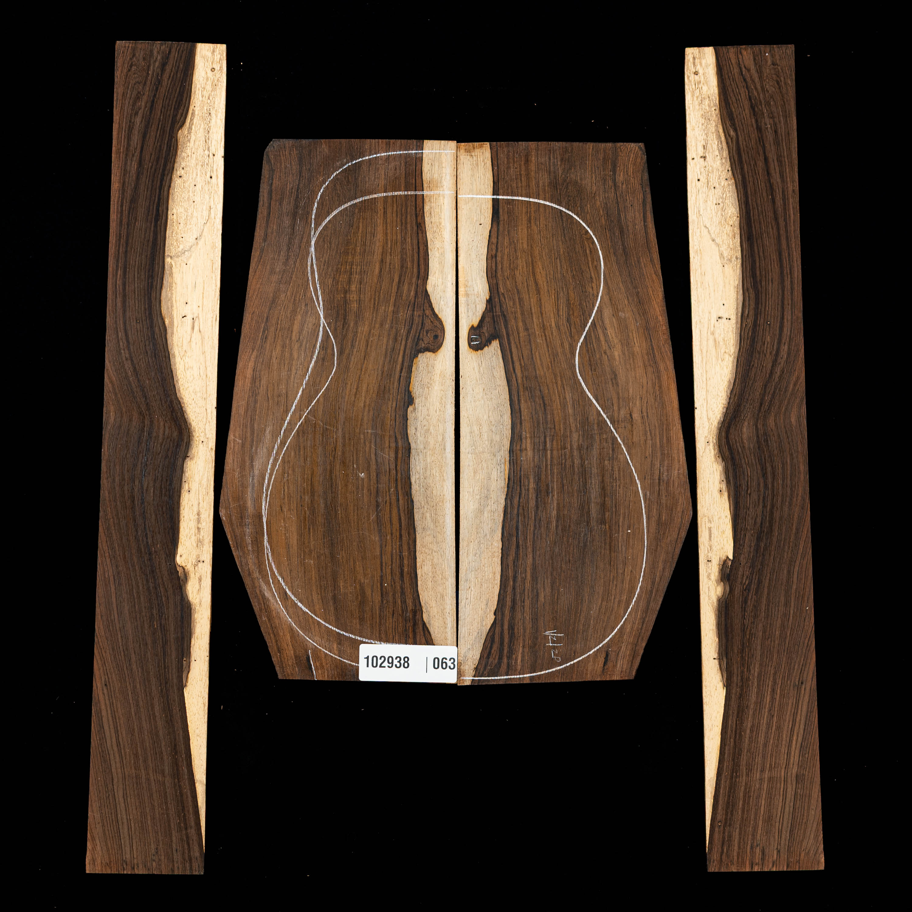 Brazilian Rosewood Back + Side Set - 063