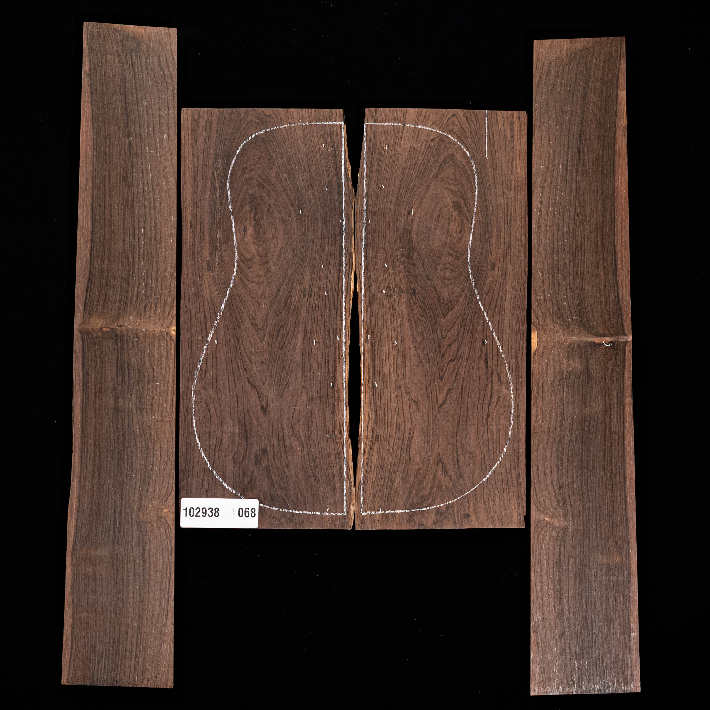 Brazilian Rosewood Back + Side Set - 068