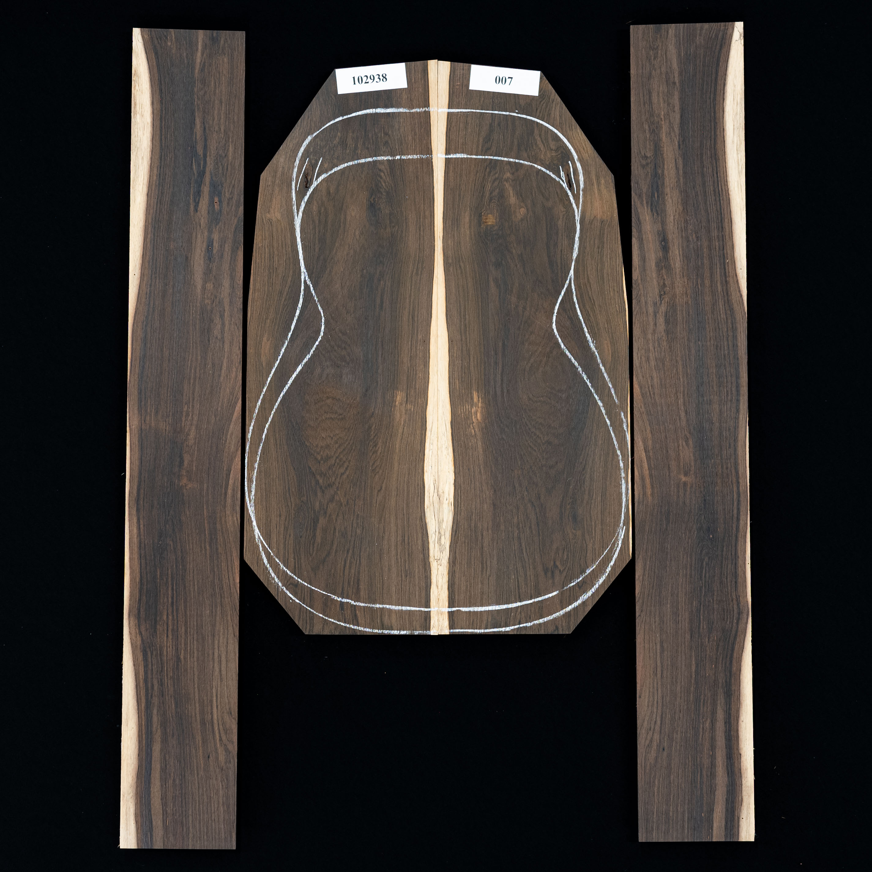 Brazilian Rosewood Back + Side Set - 007 - StewMac