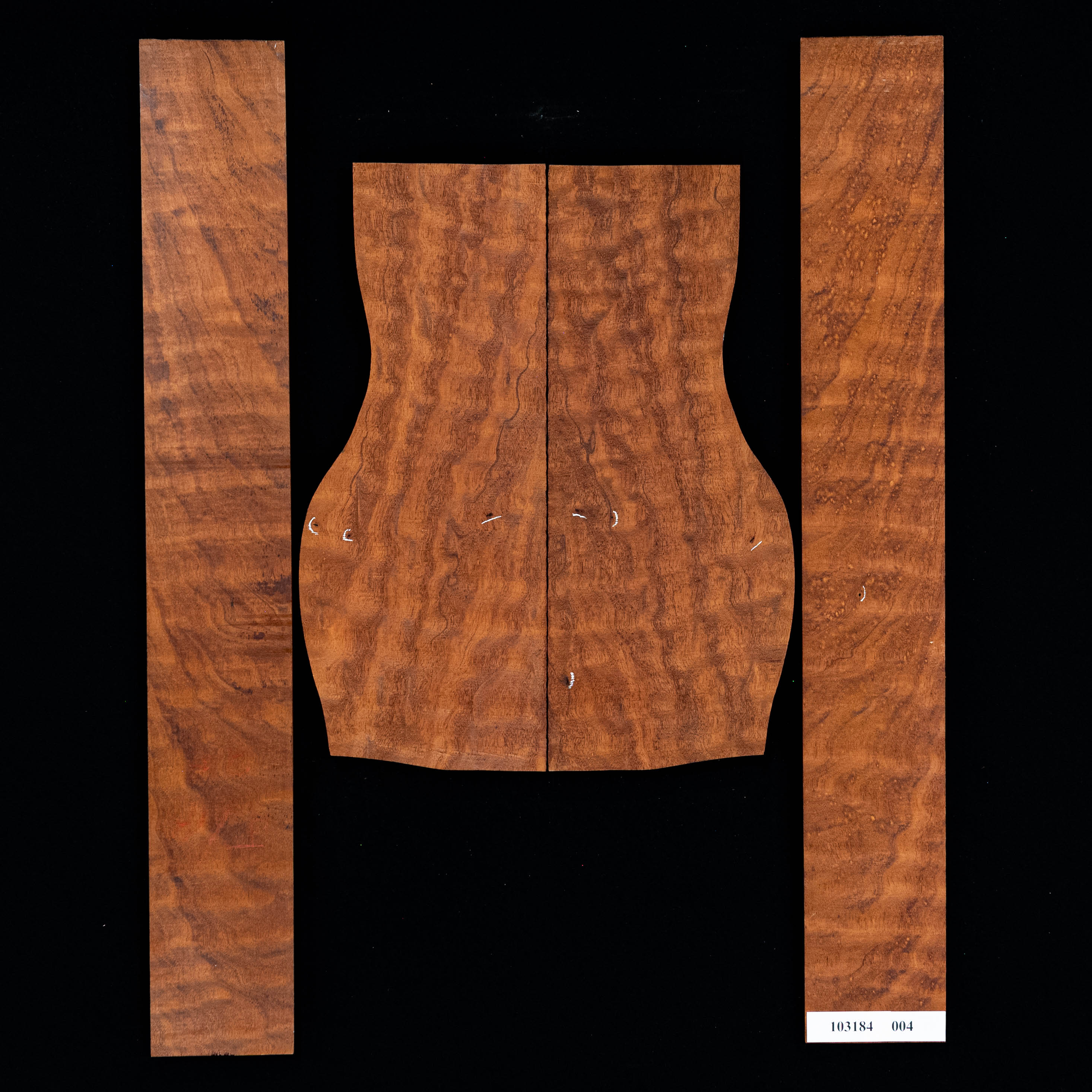 The Tree Quilted Honduran Mahogany Back + Side Set, Exhibition Grade - 004