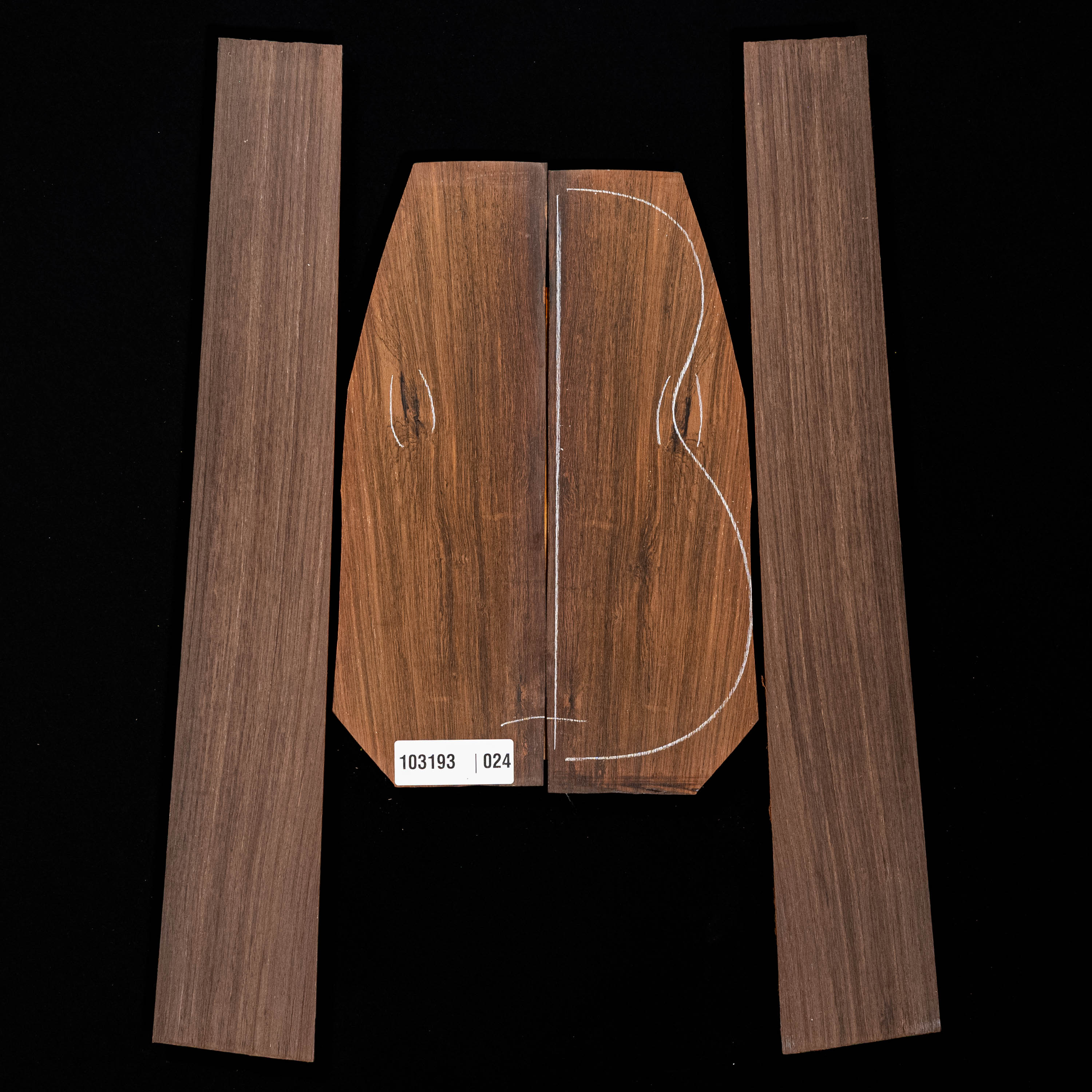 Brazilian Rosewood Back + Side Set - 024