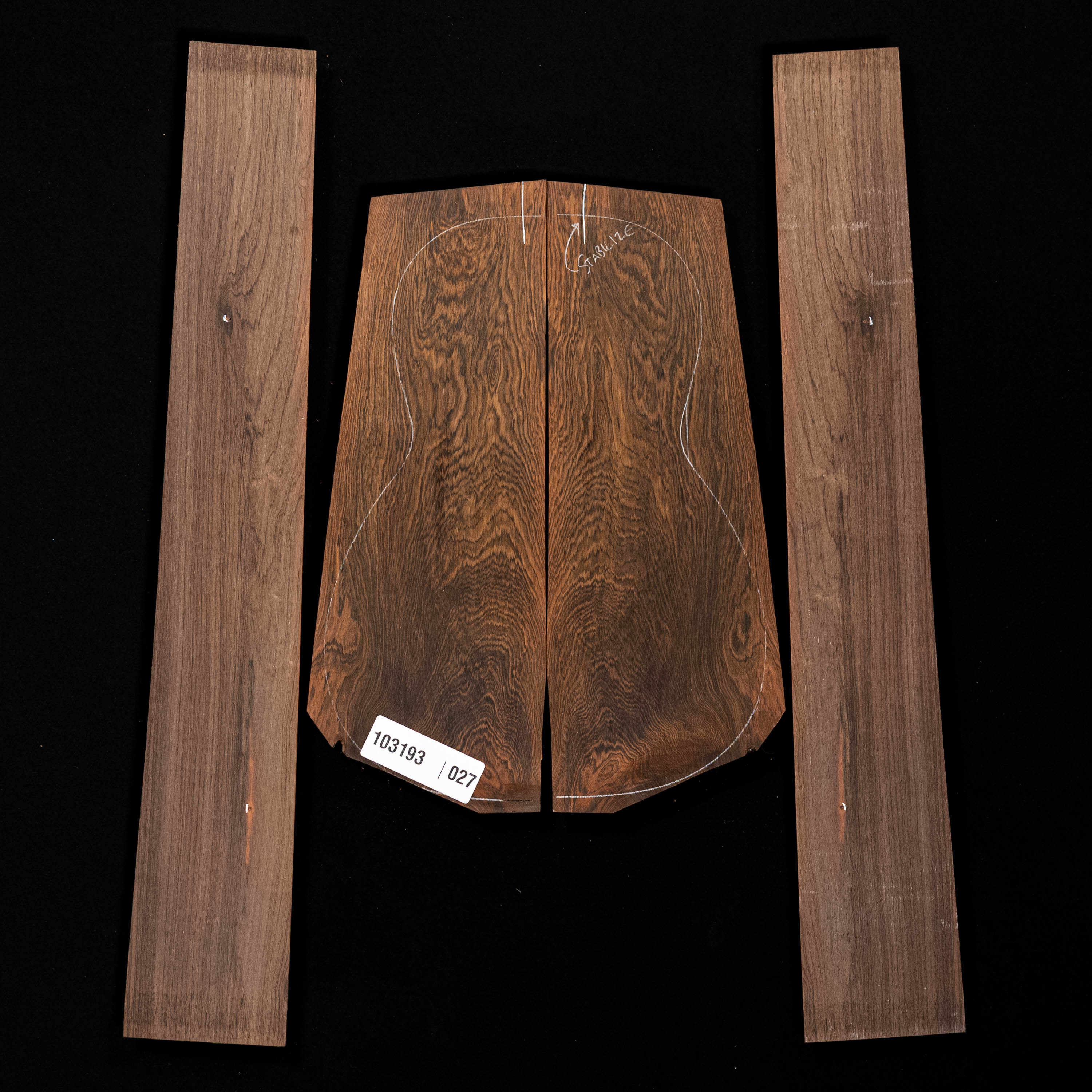 Brazilian Rosewood Back + Side Set - 027