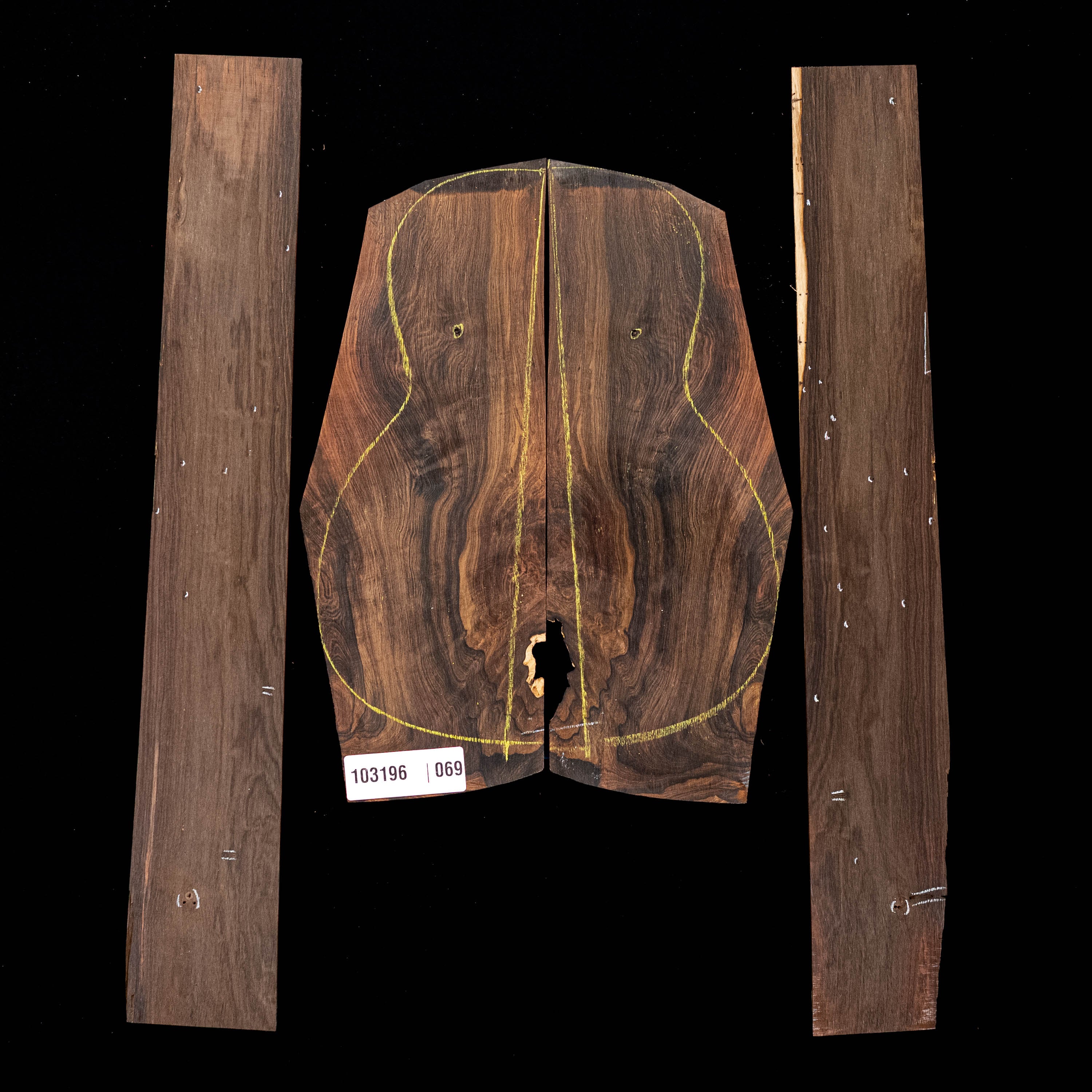 Brazilian Rosewood Back + Side Set - 069
