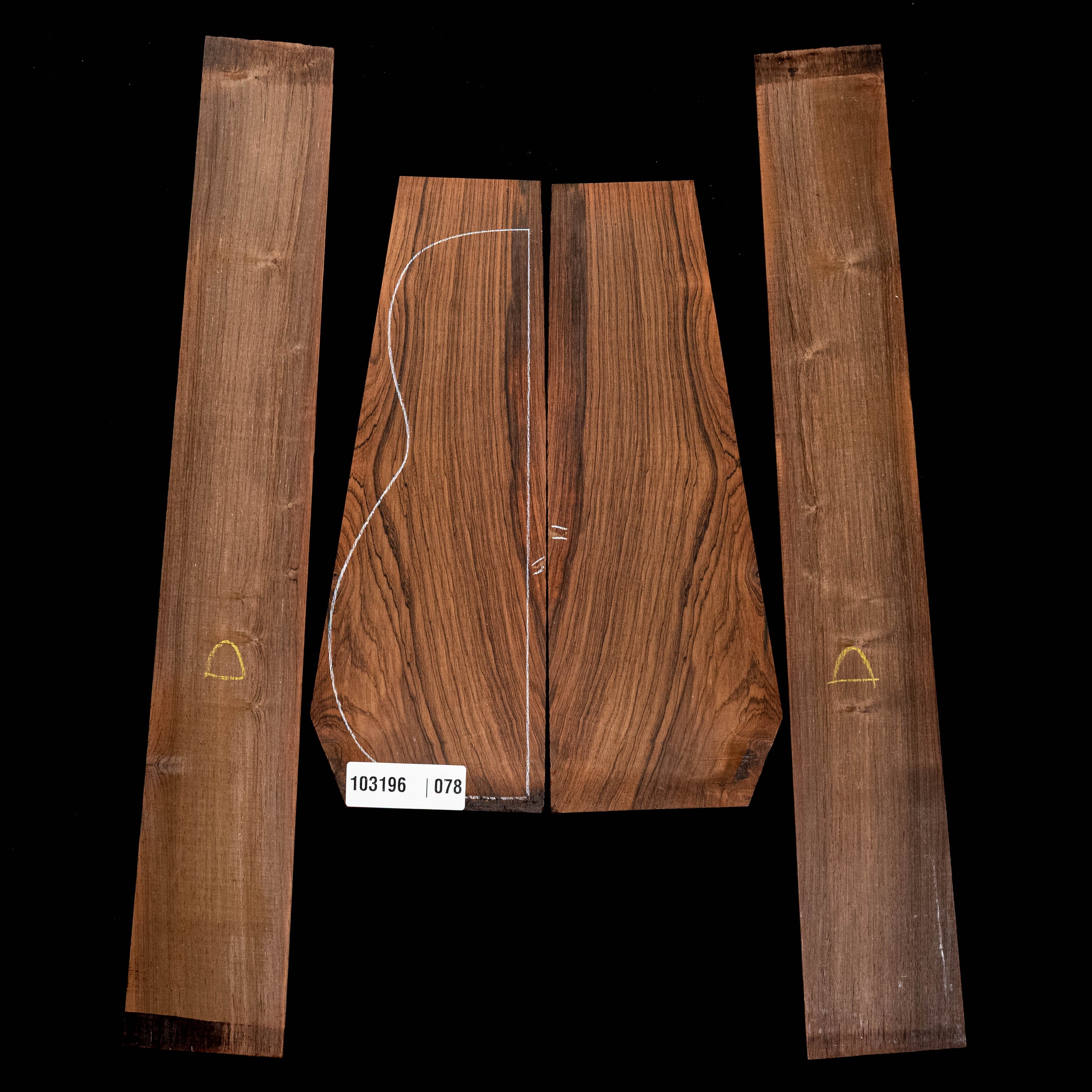 Brazilian Rosewood Back + Side Set - 078
