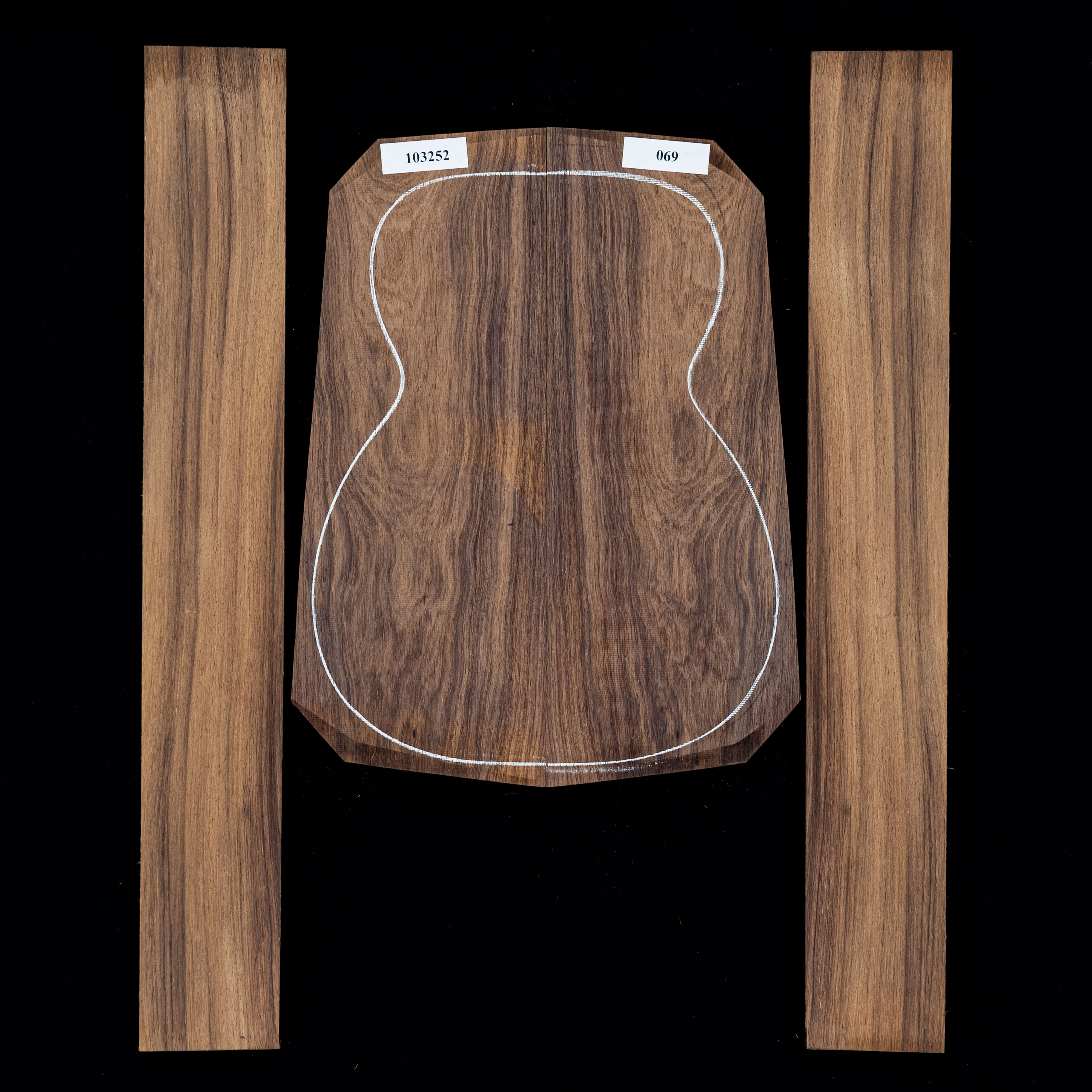 Madagascar Rosewood Back Side Set 080