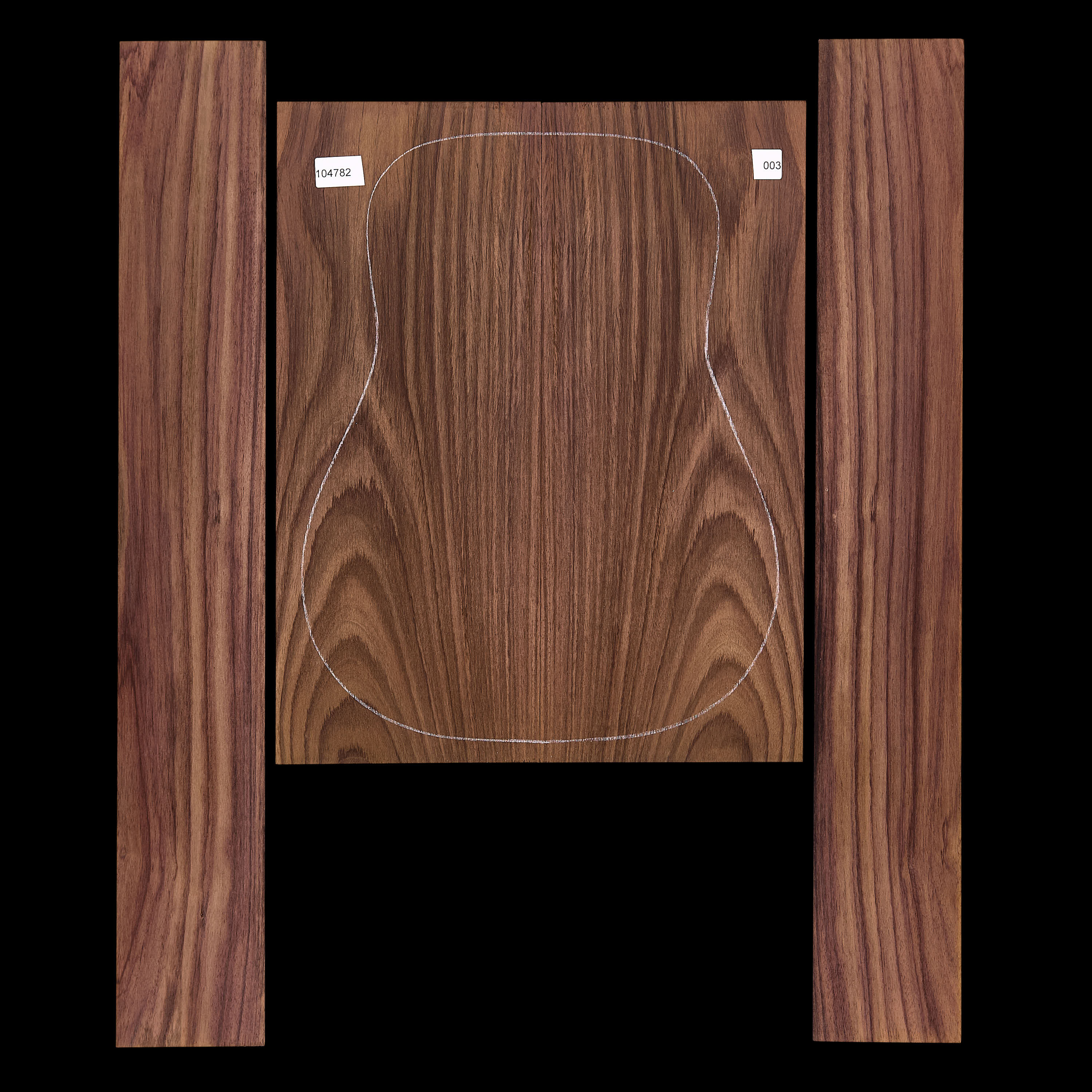 Exotic Indian Rosewood Back + Side Set - 003