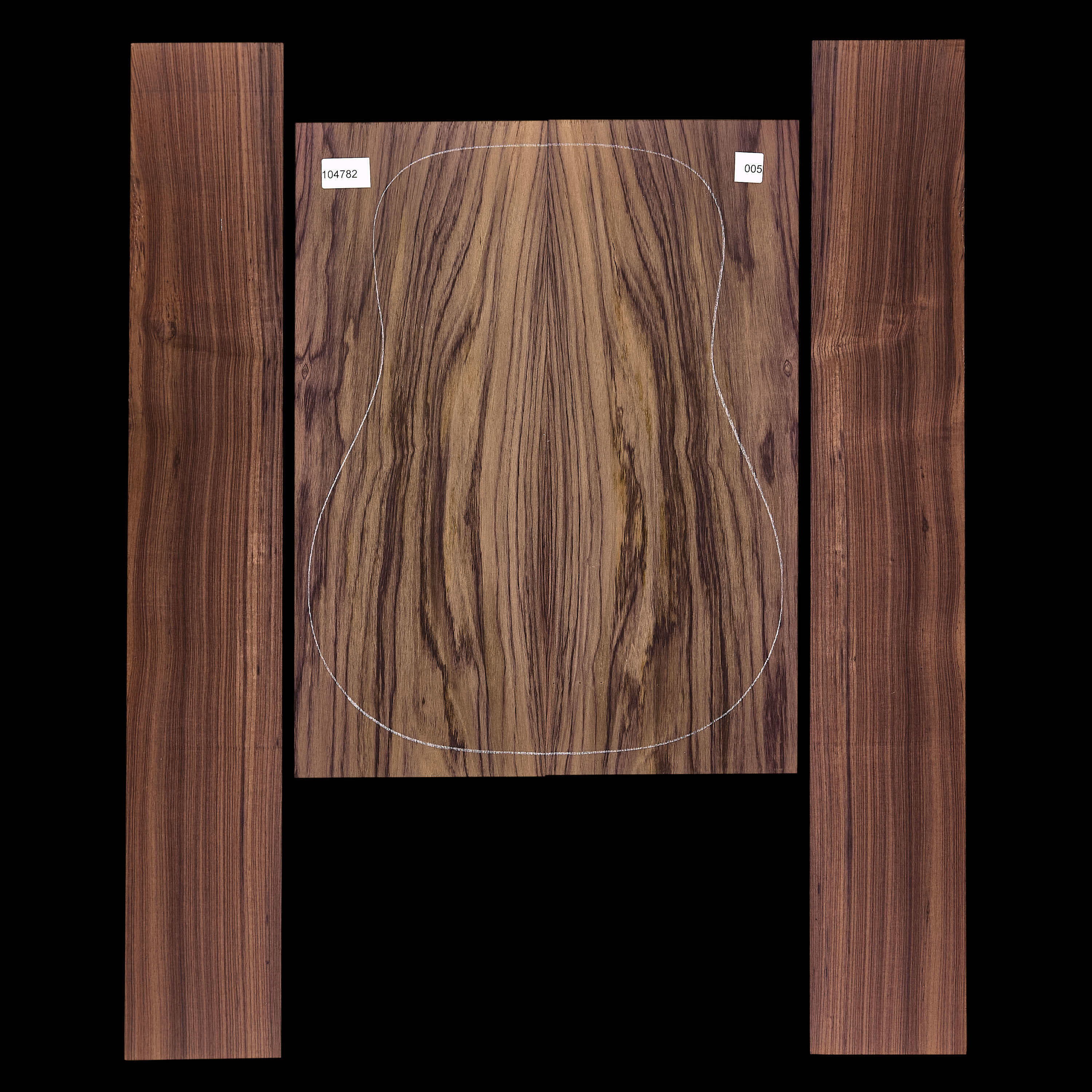 Exotic Indian Rosewood Back + Side Set - 005